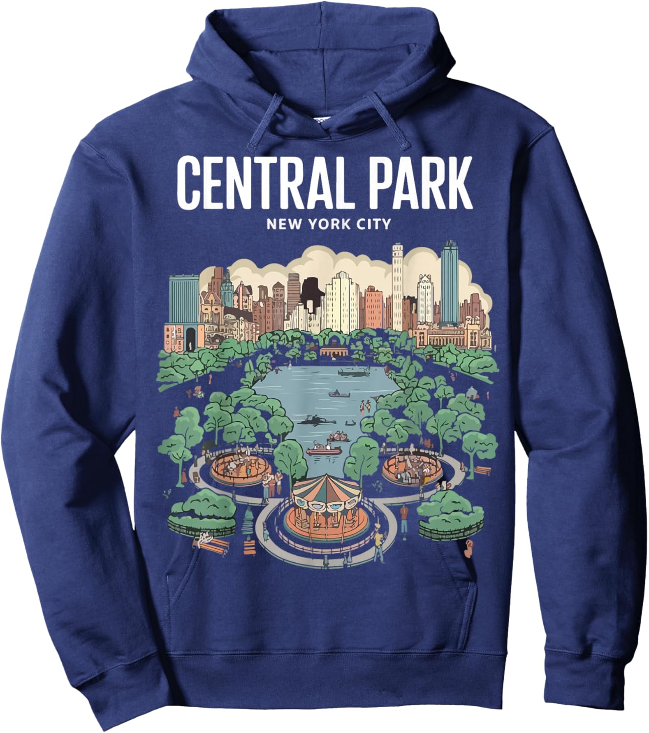 New York Central Park Hoodie - Hoodie | Navy