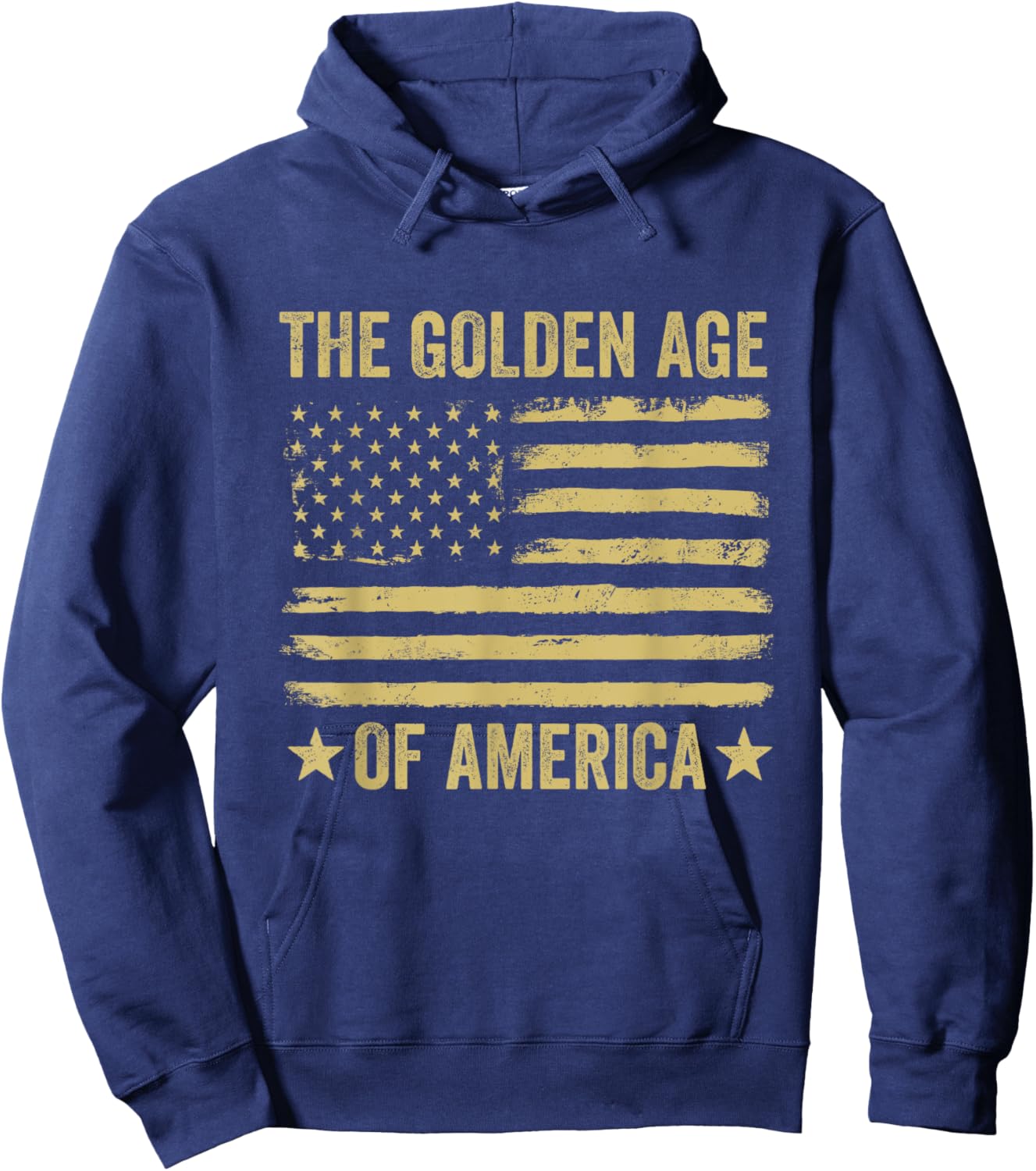 Patriotic The Golden Age of America US Flag Hoodie - Hoodie | Navy