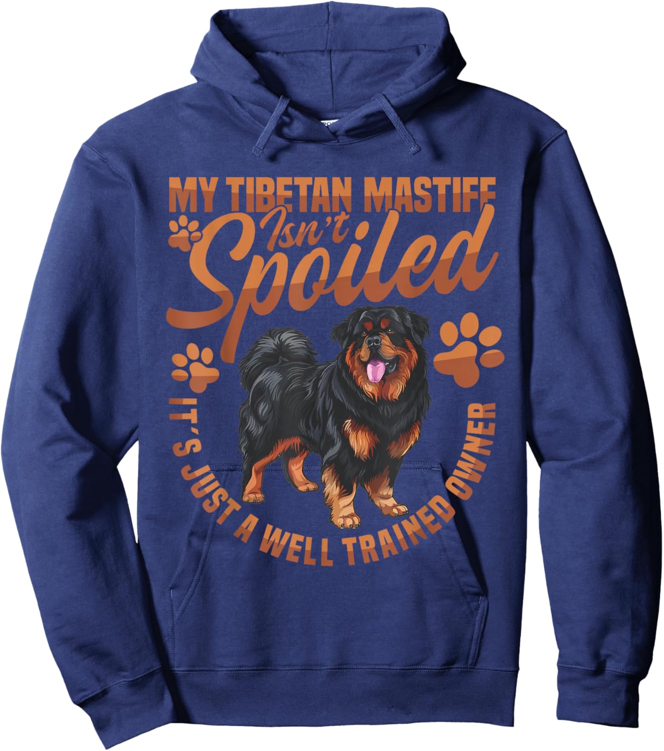 Dog Stuffed Animal Dog Food Bed Toys Tibetan Mastiff Hoodie - Hoodie | Navy