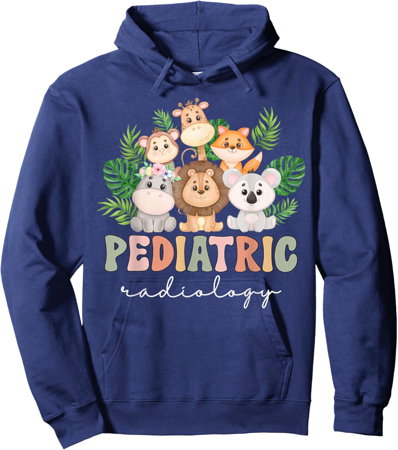Cute Animals Pediatric Radiology PEDS Radiologist X-ray Hoodie - Hoodie | Navy