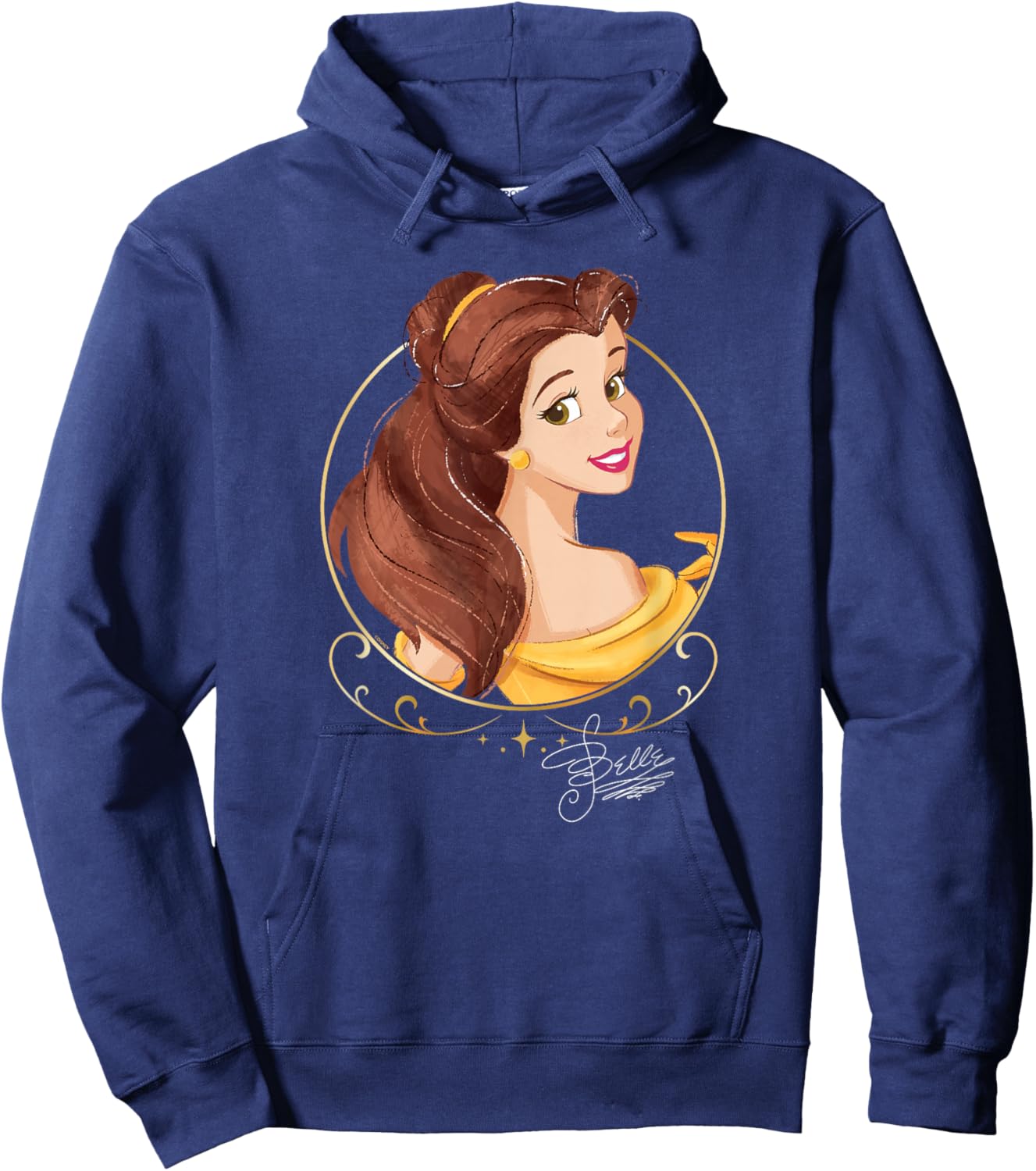 Disney Princess Royalty Group Matching Belle 2-Sided Hoodie - Hoodie | Navy