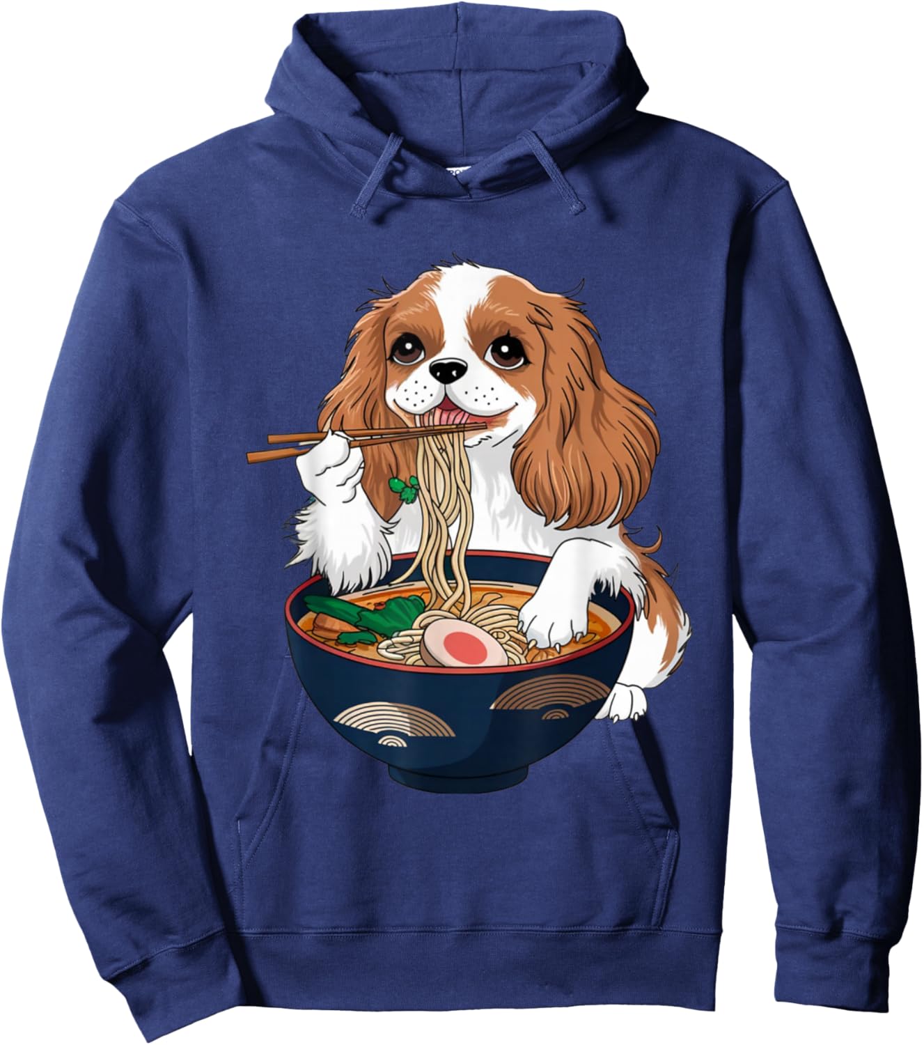 Cavalier King Charles Spaniel Ramen Hoodie - Hoodie | Navy