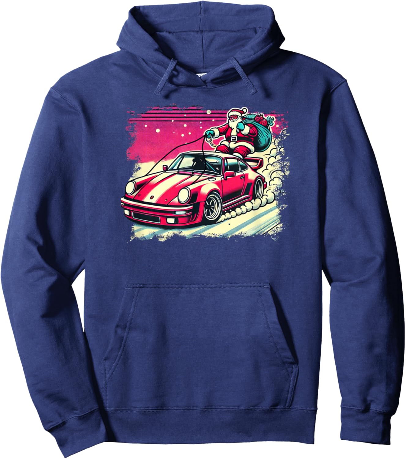 Christmas 911 Turbo Sports Car Hoodie - Hoodie | Navy
