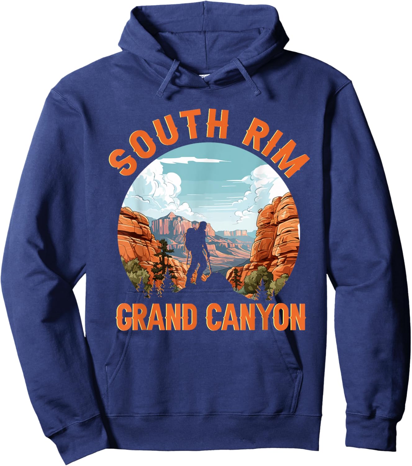 South Rim Grand Canyon Hiking Adventure Outdoor Hoodie - Hoodie | Navy
