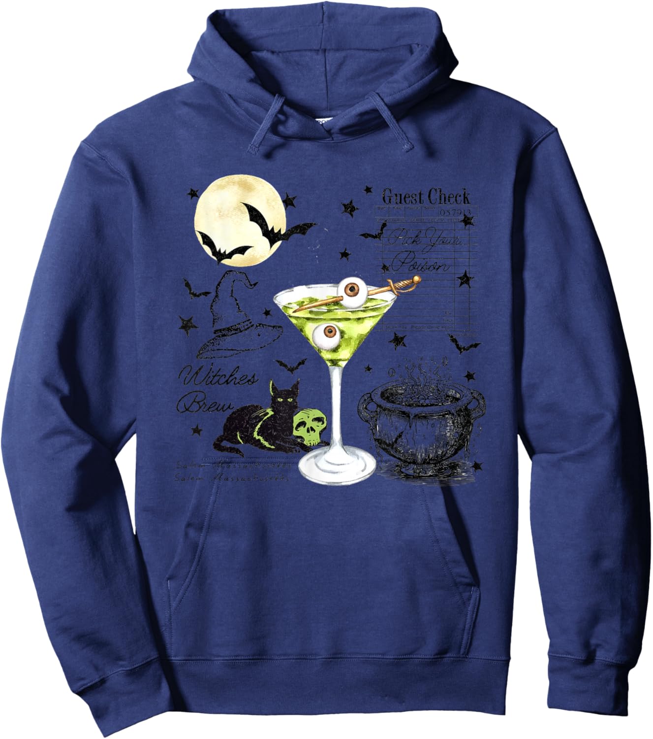 Halloween Witches Brew Funny Women Hoodie - Hoodie | Navy