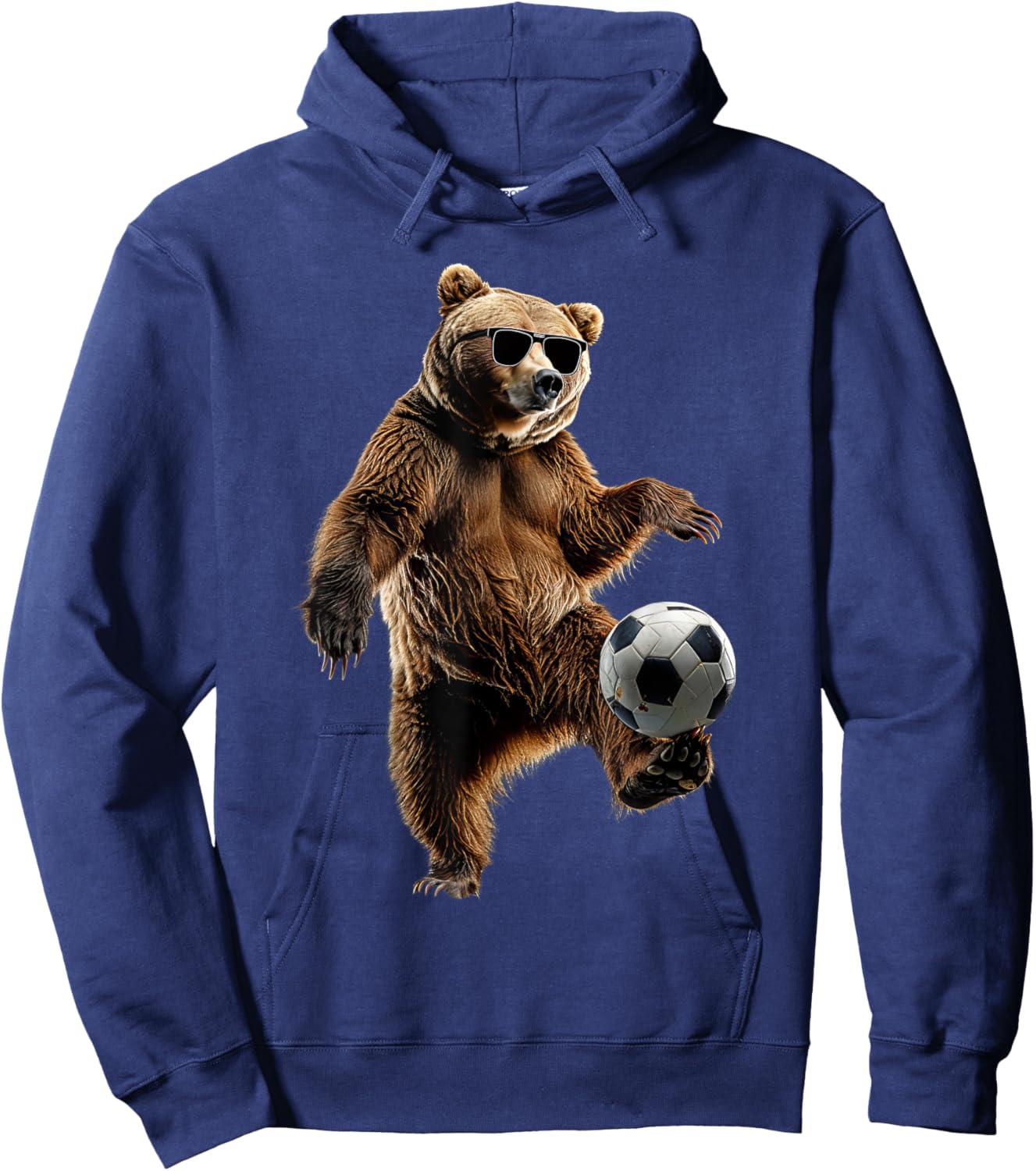 Bear Soccer Hoodie - Hoodie | Navy