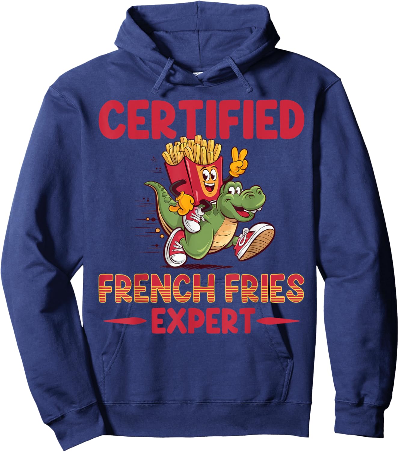 French Fries Expert - Fast Food Lover French Fry Hoodie - Hoodie | Navy