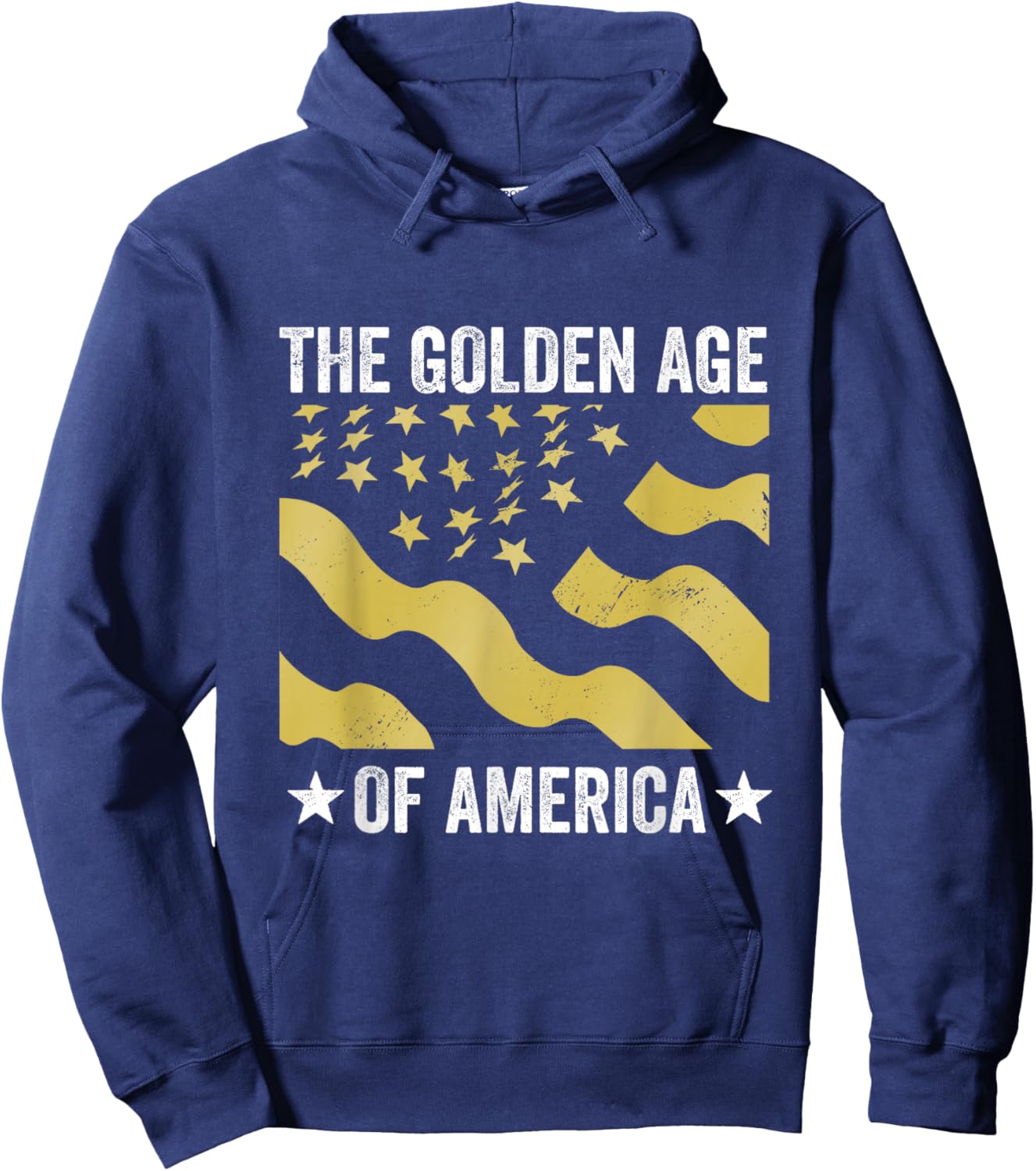The Golden Age of America USA Flag Hoodie - Hoodie | Navy