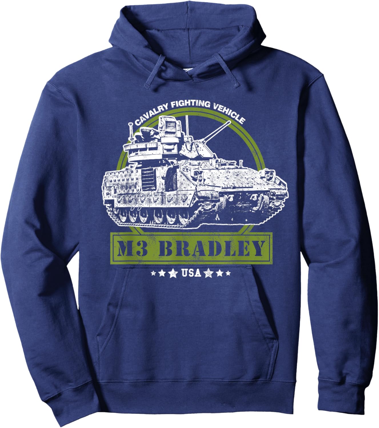 M3 Bradley Cavalry Fighting Vehicle Hoodie - Hoodie | Navy