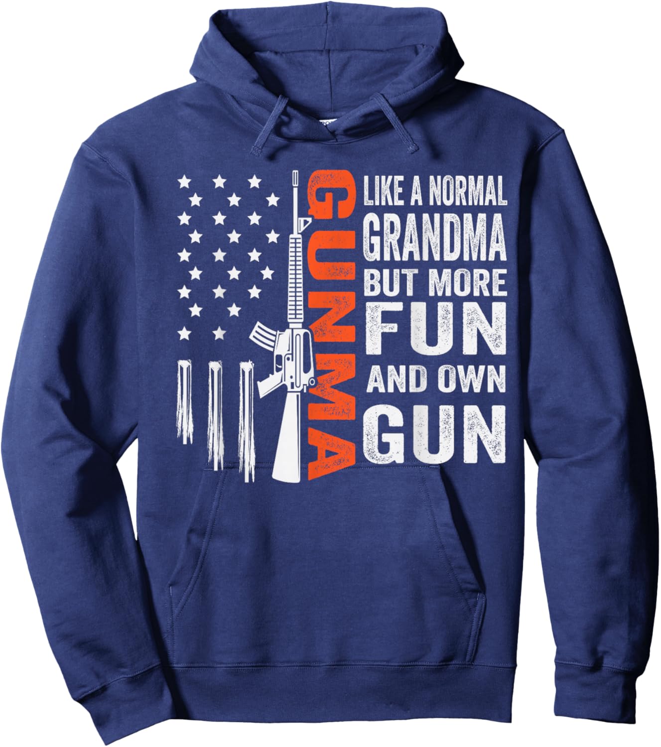 Gunma Like A Normal Grandma But More Fun And Owns Guns Hoodie - Hoodie | Navy