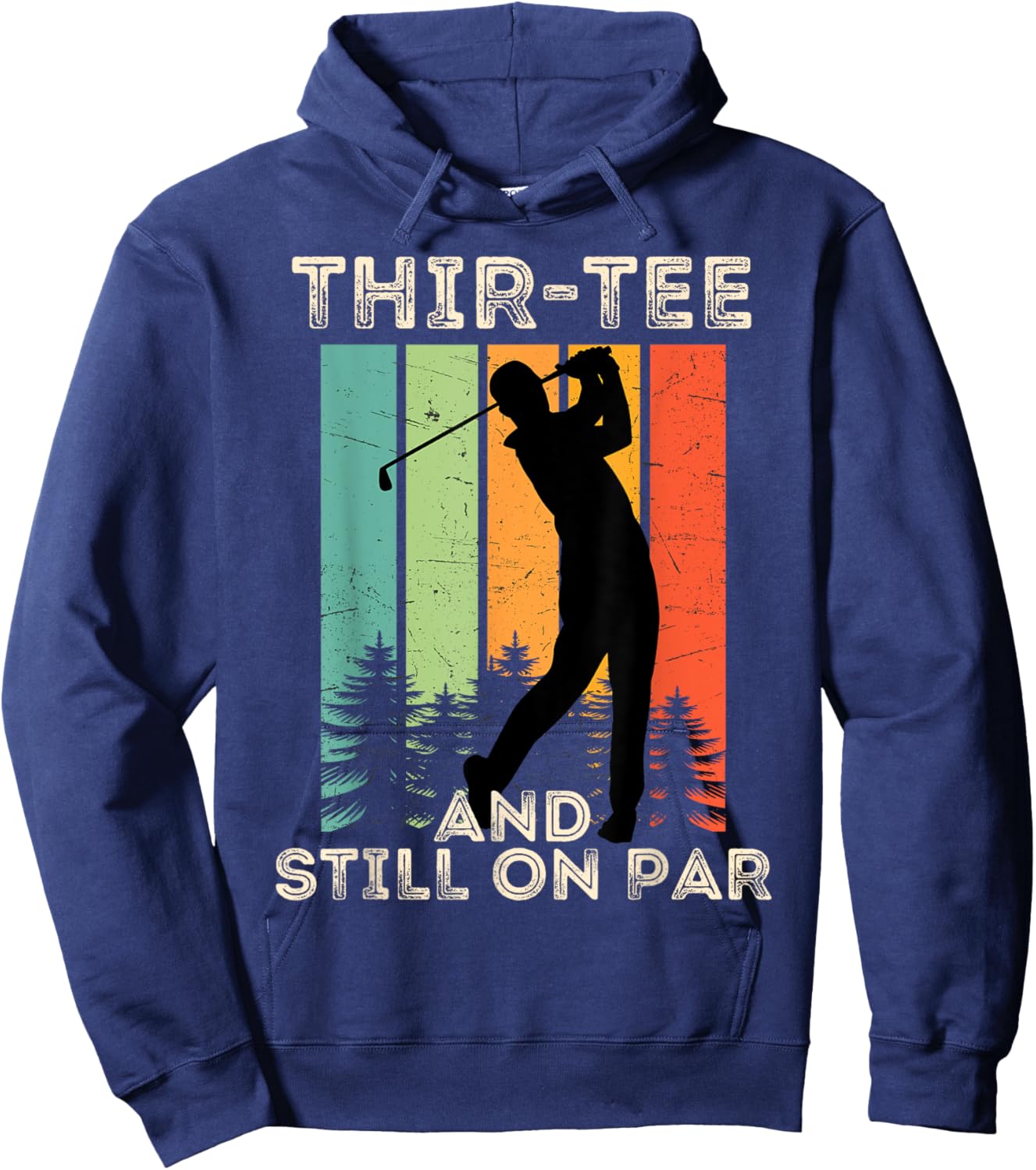 Retro Vintage Funny Golfer Gifts - 30th Birthday Golf Hoodie - Hoodie | Navy