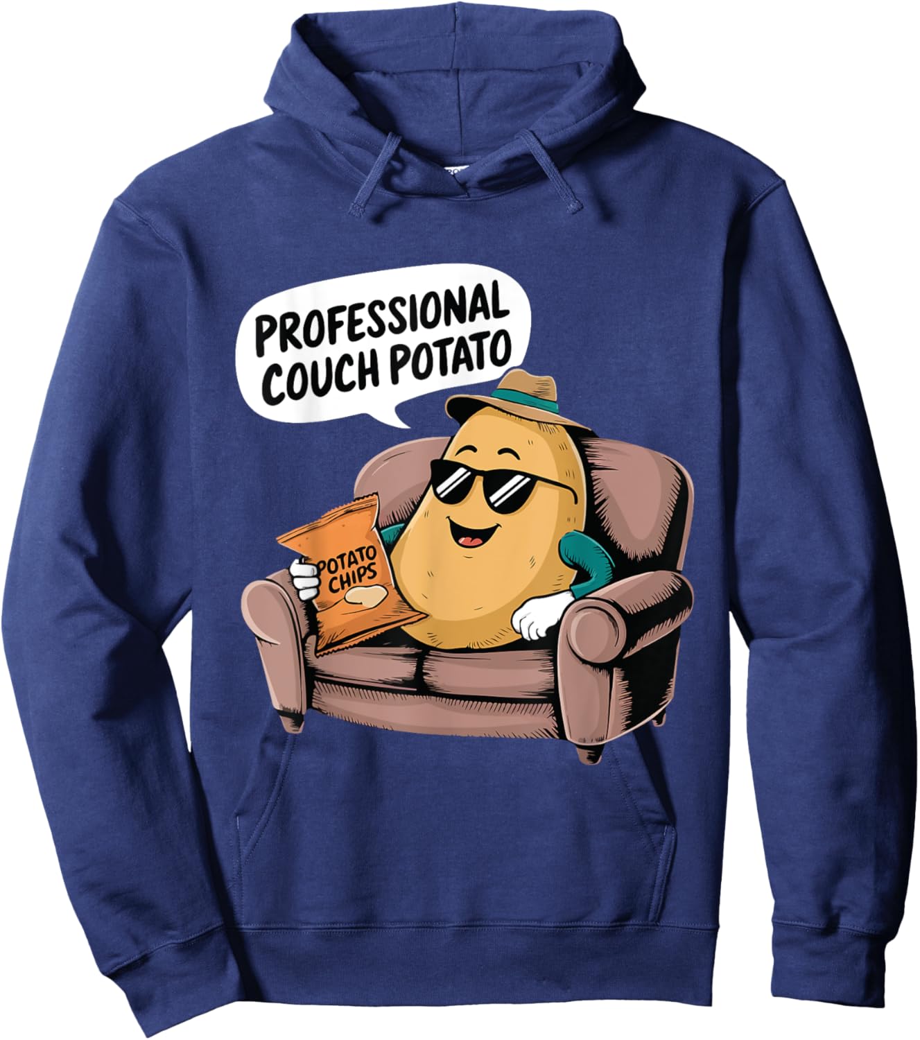 Lazy Personal Funny Professional Couch Potatoes Retirement Hoodie - Hoodie | Navy