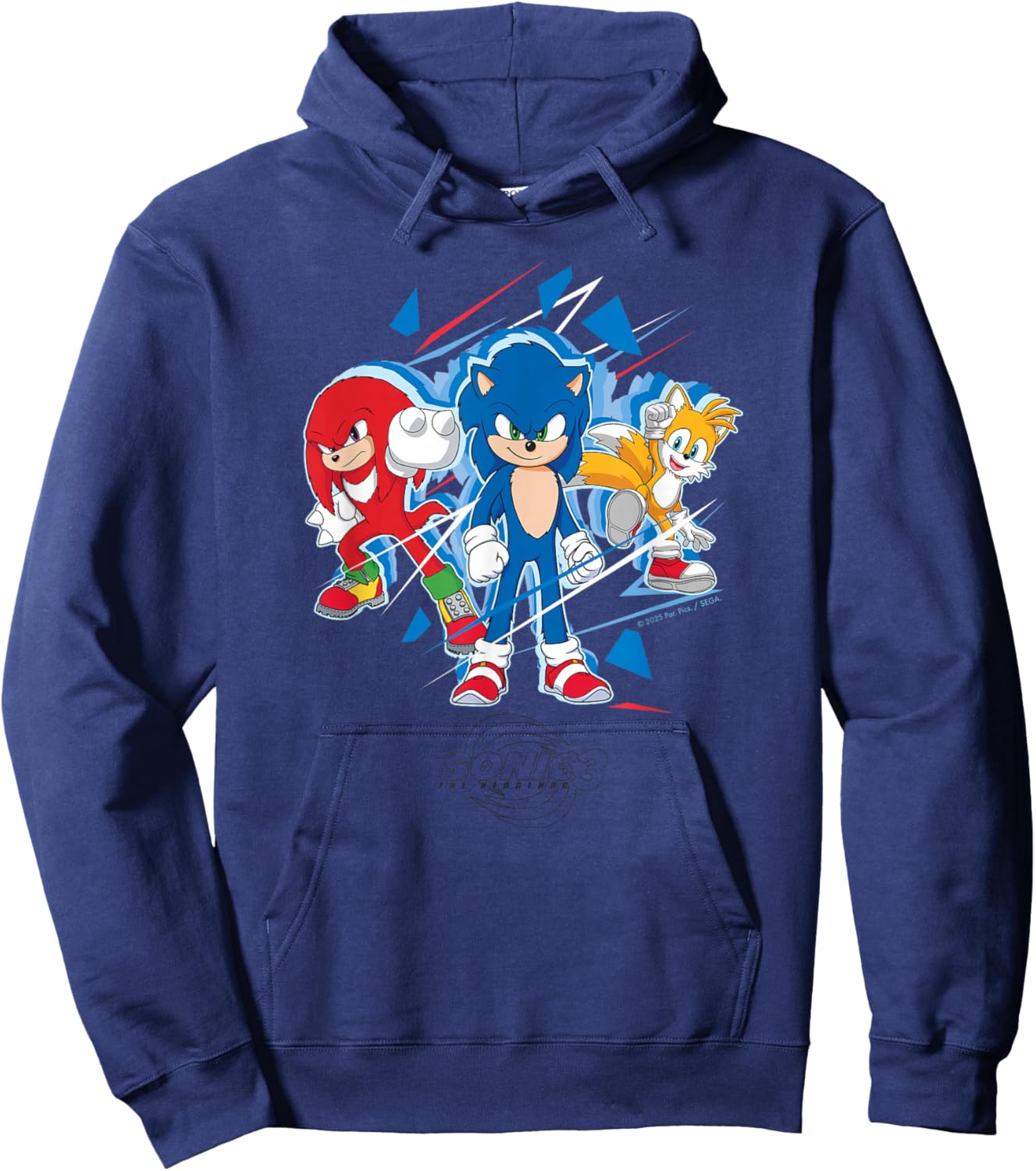 Sonic The Hedgehog 3 - Team Sonic Hoodie - Hoodie | Navy