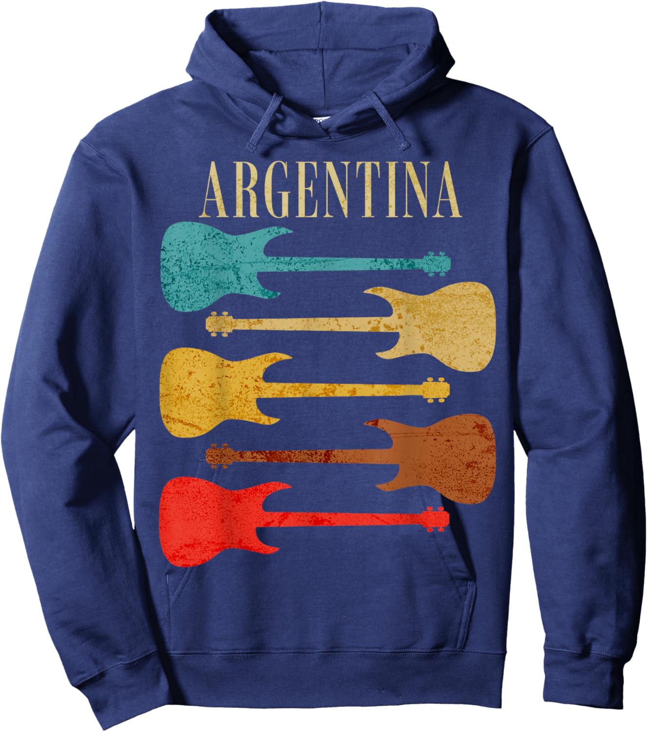 Argentina Concert Rock Music Festival Guitars Hoodie - Hoodie | Navy