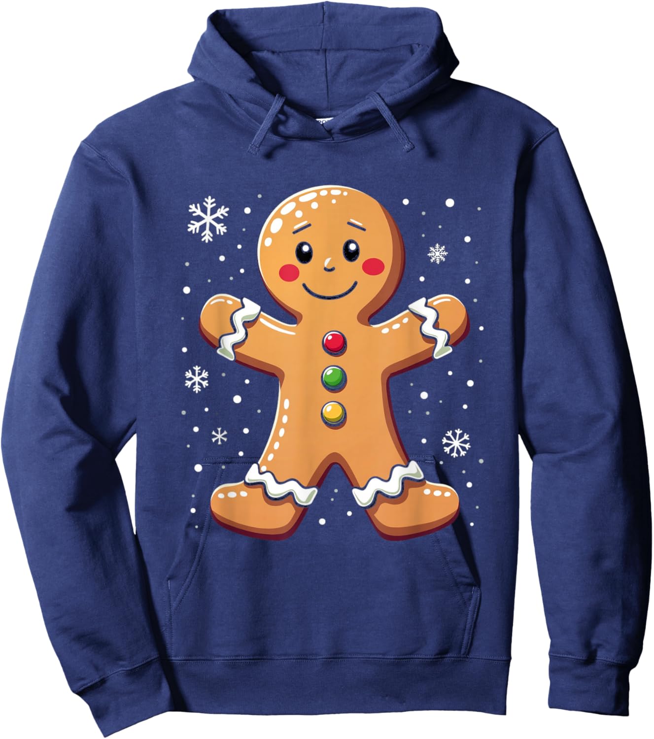 Gingerbread Character Hoodie - Hoodie | Navy