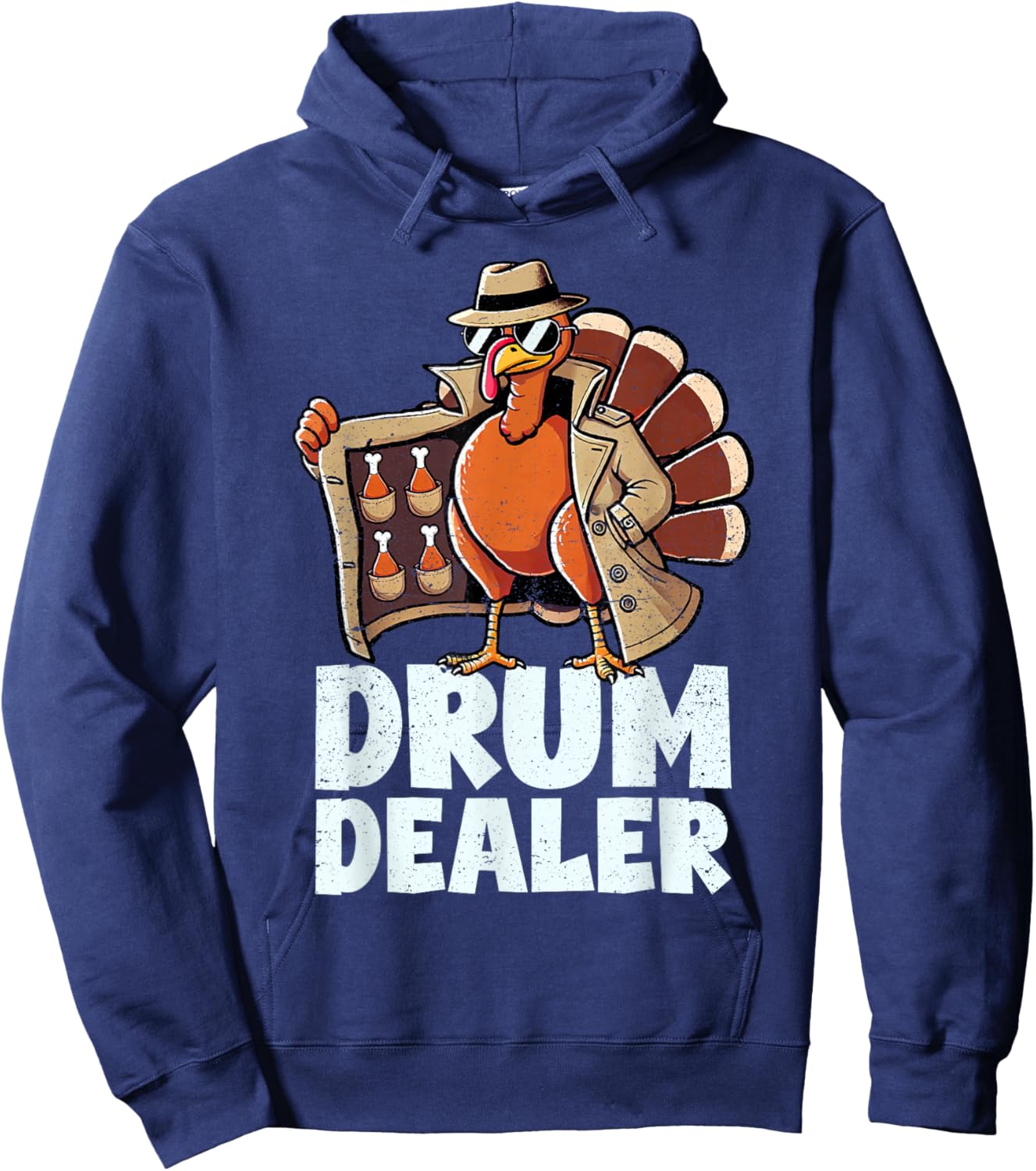 Funny Thanksgiving meme Turkey day Hoodie - Hoodie | Navy