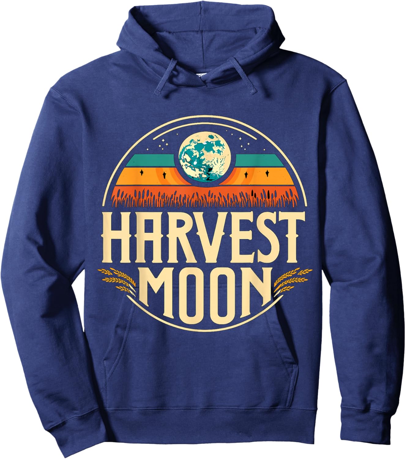 Harvest Moon Autumn Fall Hoodie - Hoodie | Navy