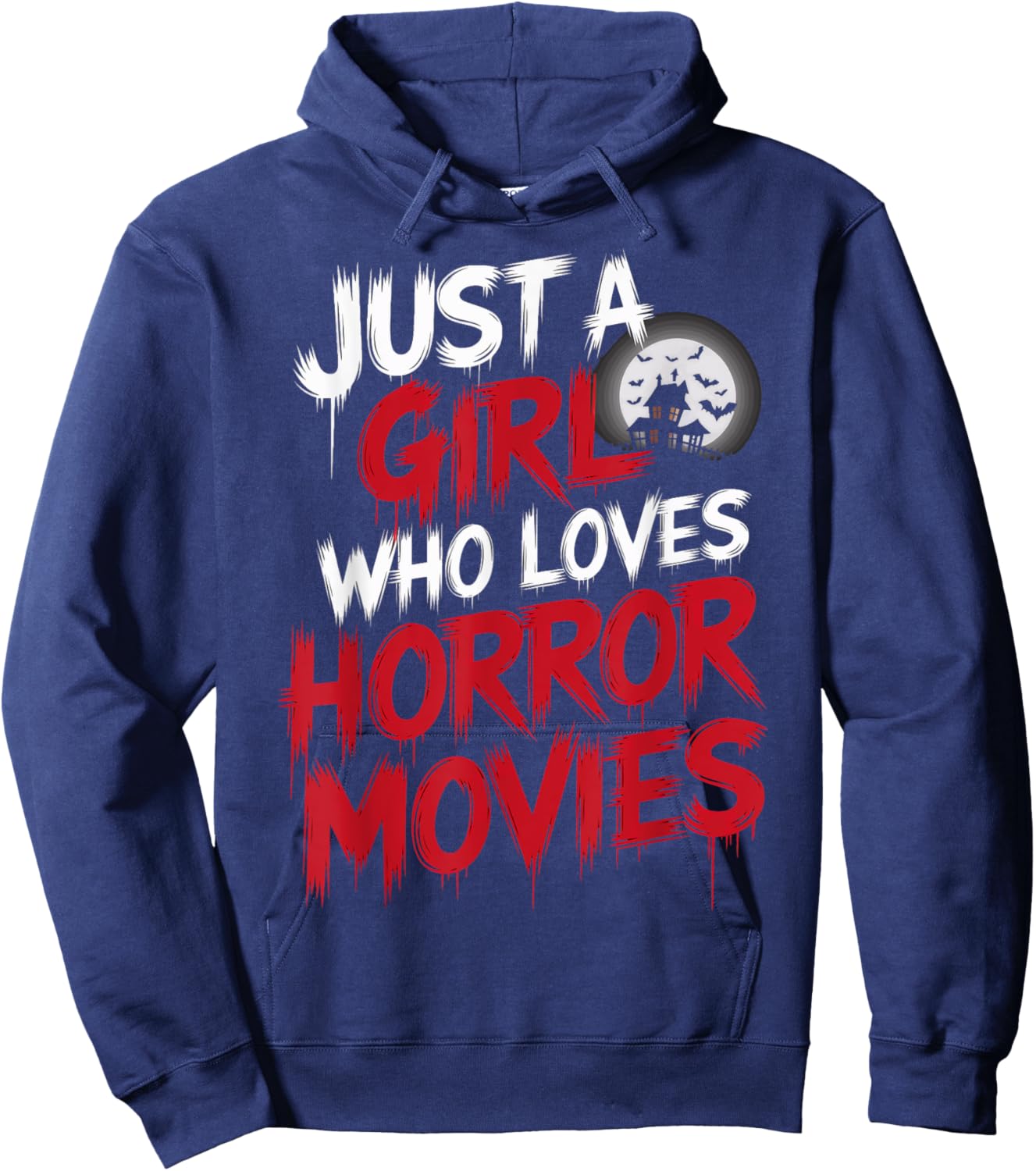 Spooky Vibes Horror Fan Just A Girl Who Loves Horror Movies Hoodie - Hoodie | Navy