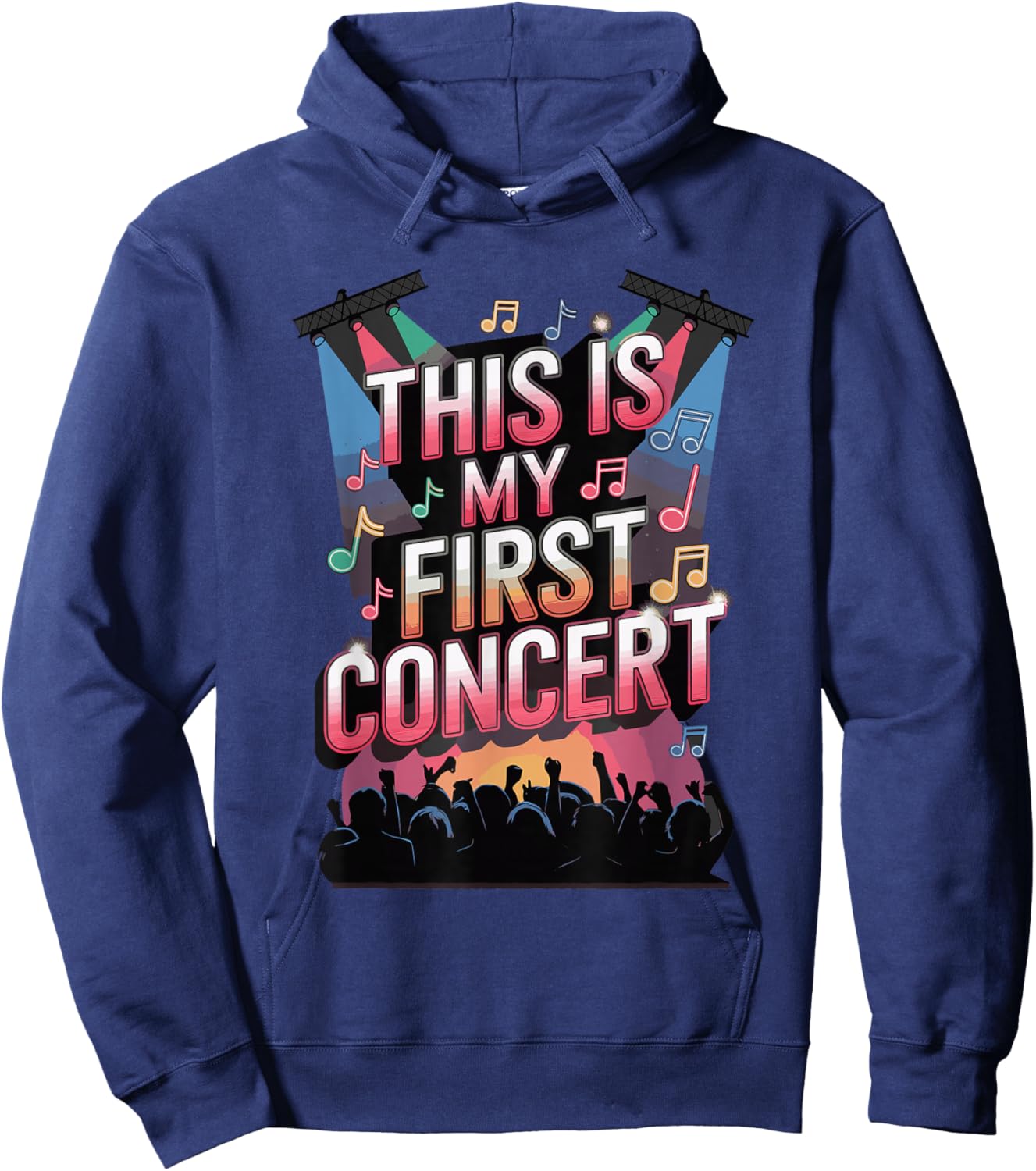 This Is My First Concert Hoodie - Hoodie | Navy