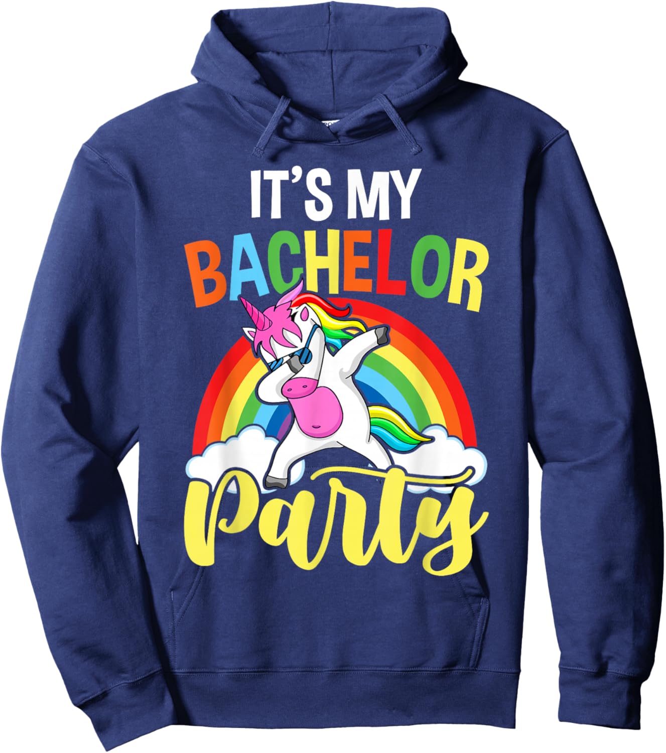 It's My Bachelor Party Naughty Funny Groom Hoodie - Hoodie | Navy