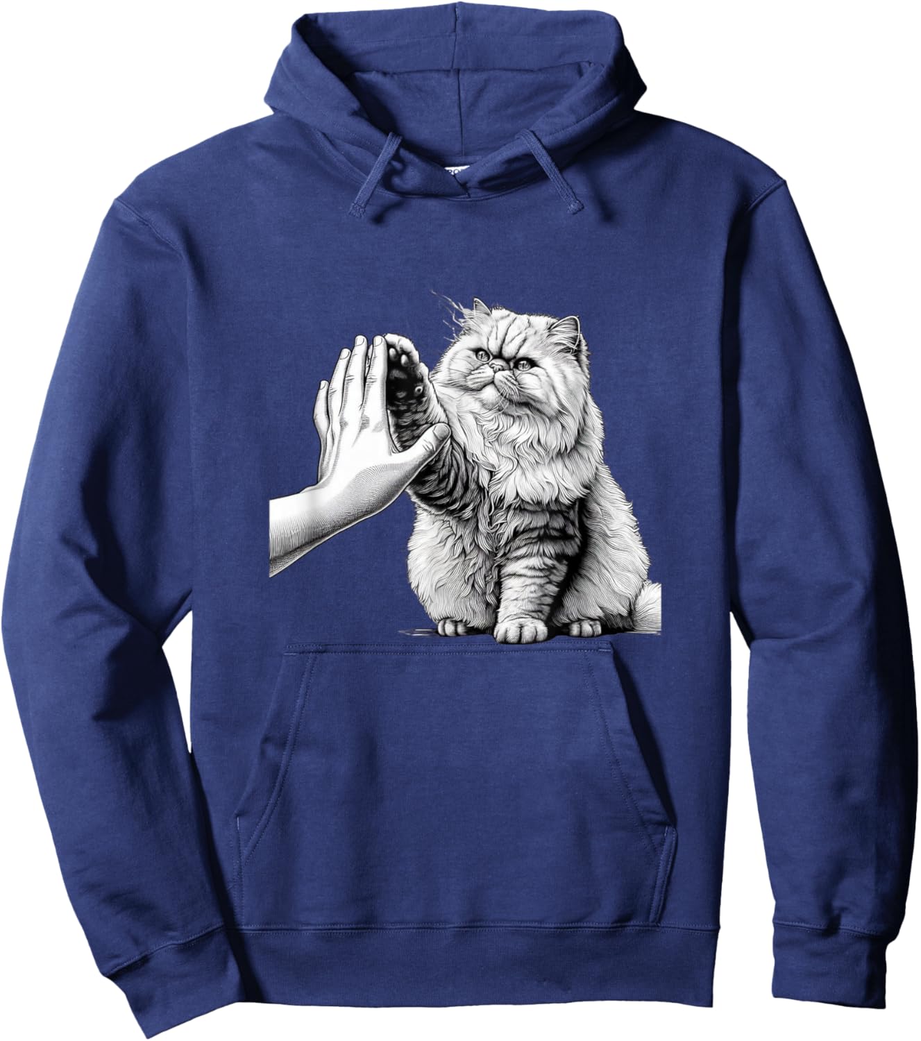 Persian Cat High Five Persian Cats Persian Cat Lover Hoodie - Hoodie | Navy