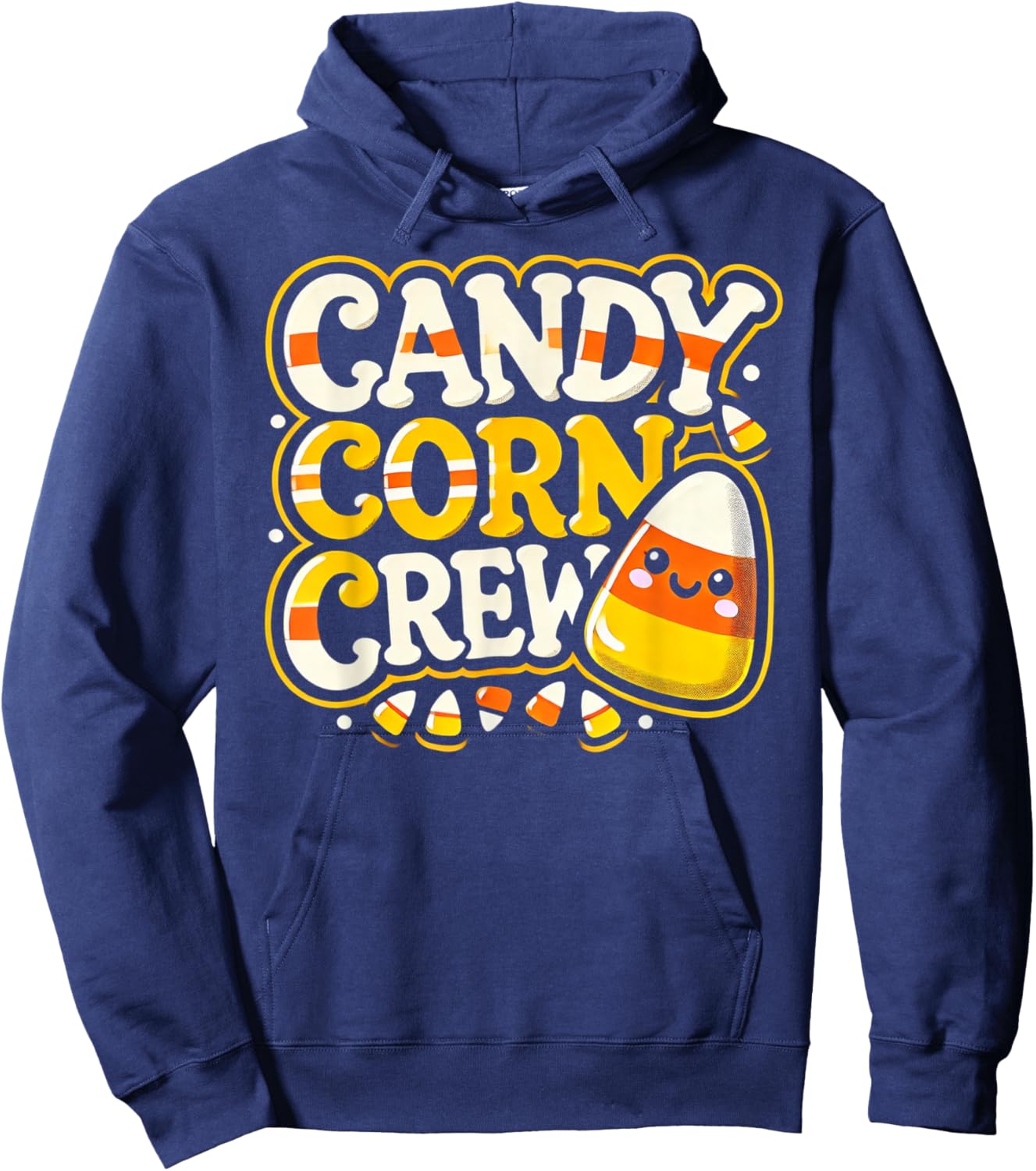 Candy Corn Crew Candy Love Halloween Sweet Hoodie - Hoodie | Navy