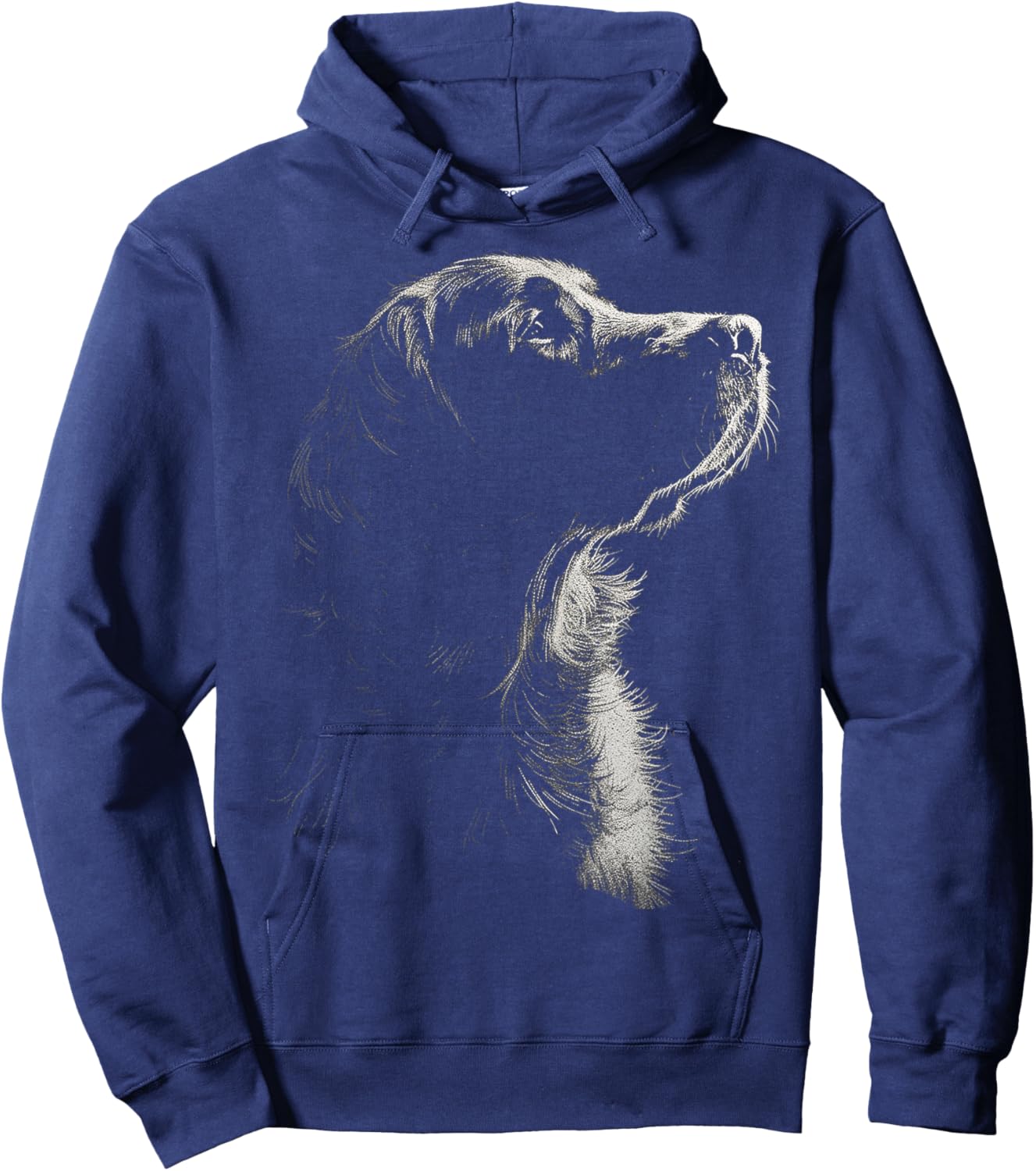 Golden Retriever Dog Graphic Pet Artwork Golden Retriever Men Women Kids Hoodie - Hoodie | Navy