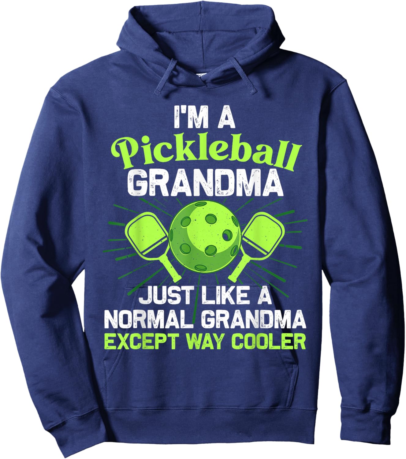 Pickleball Design For Grandma Women Girls Pickle Ball Player Hoodie - Hoodie | Navy
