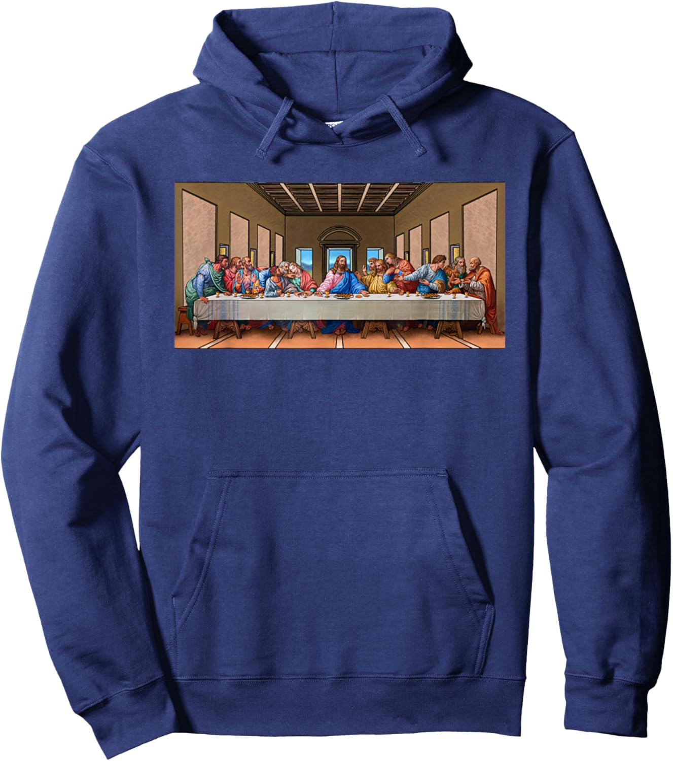The Last Supper Jesus Christ Leonardo Da Vinci Painting Hoodie - Hoodie | Navy