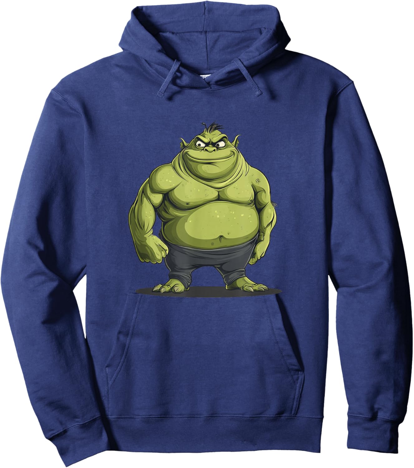 Awesome Ogre Emblem for a Strong Fantasy Look Hoodie - Hoodie | Navy