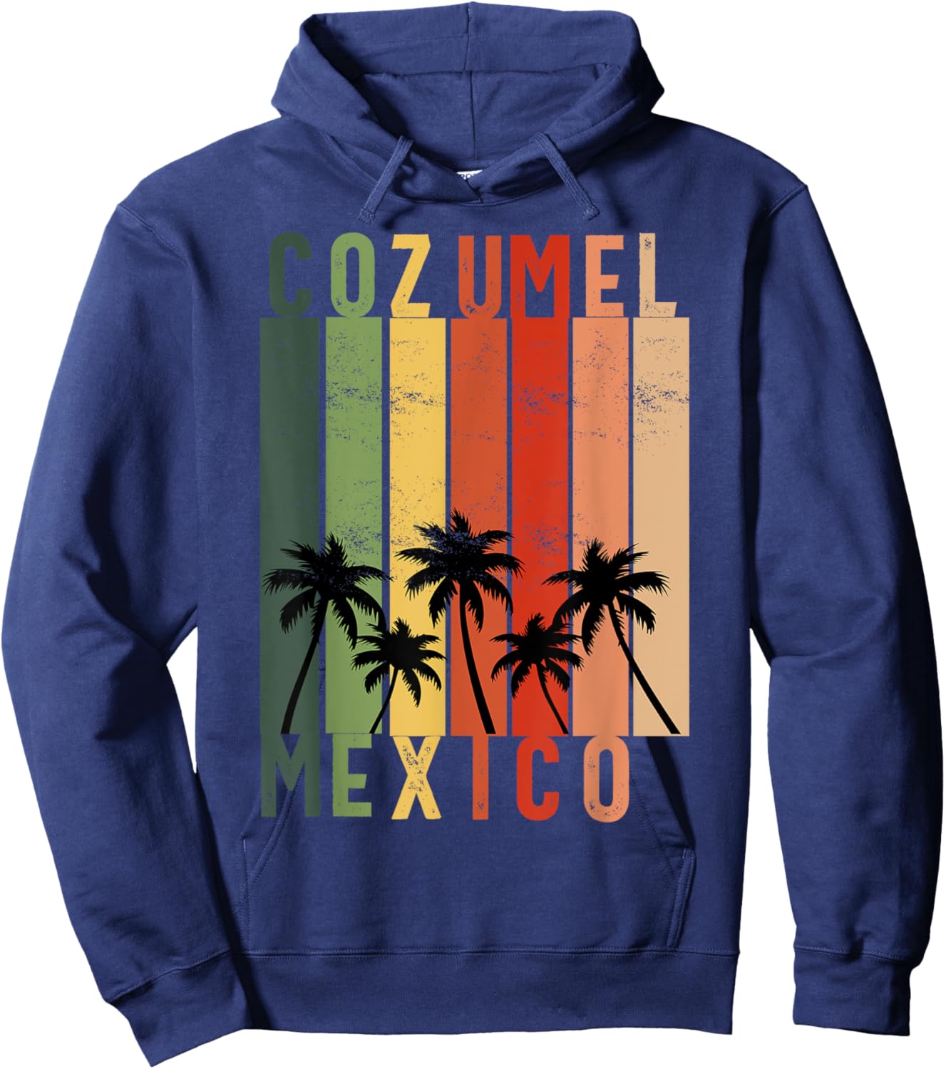 Cozumel Mexico Souvenir Vacation Travel Men Women Reminder Hoodie - Hoodie | Navy