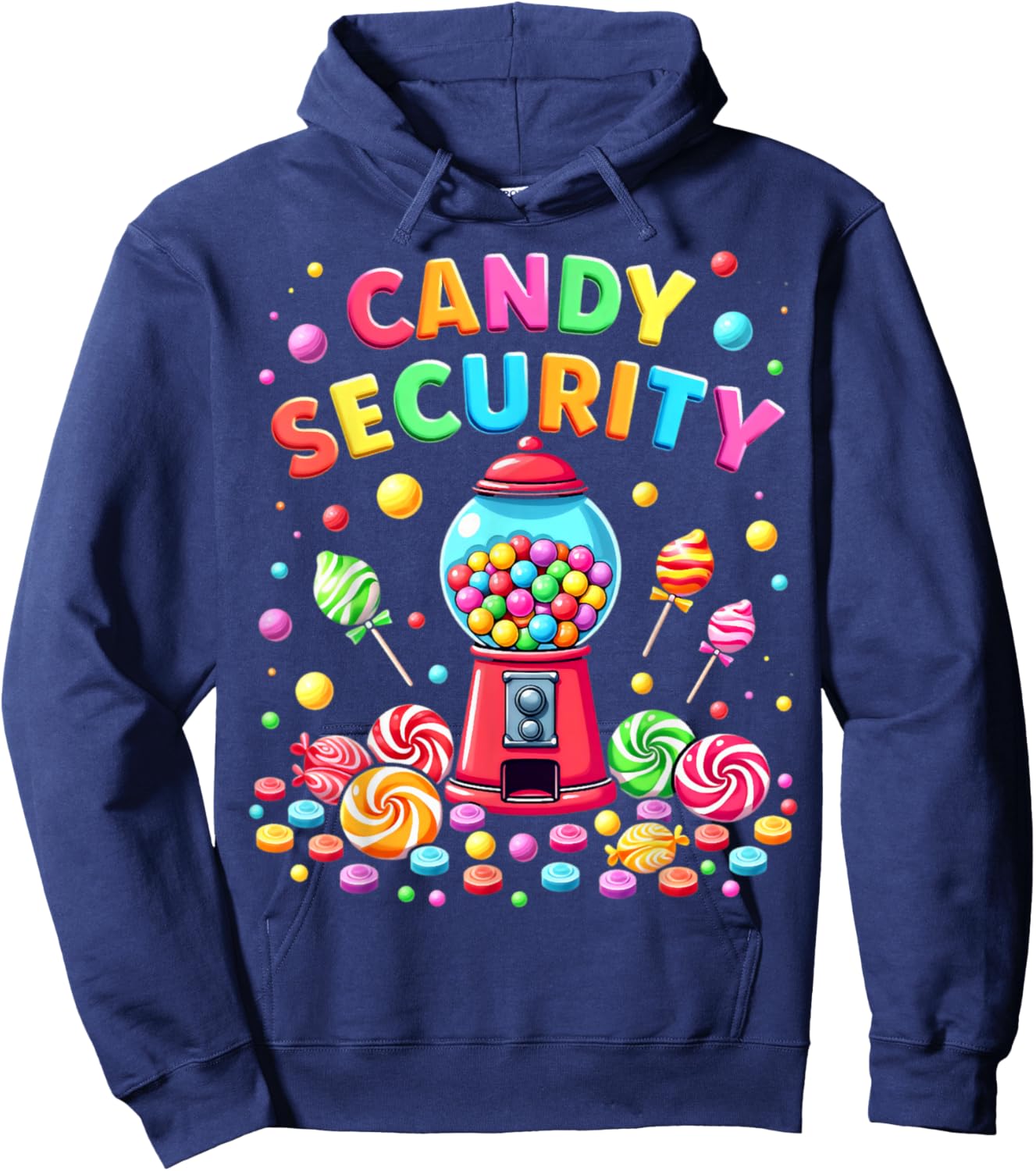 Candy Security Funny Gumball Machine Candyland Active Hoodie - Hoodie | Navy