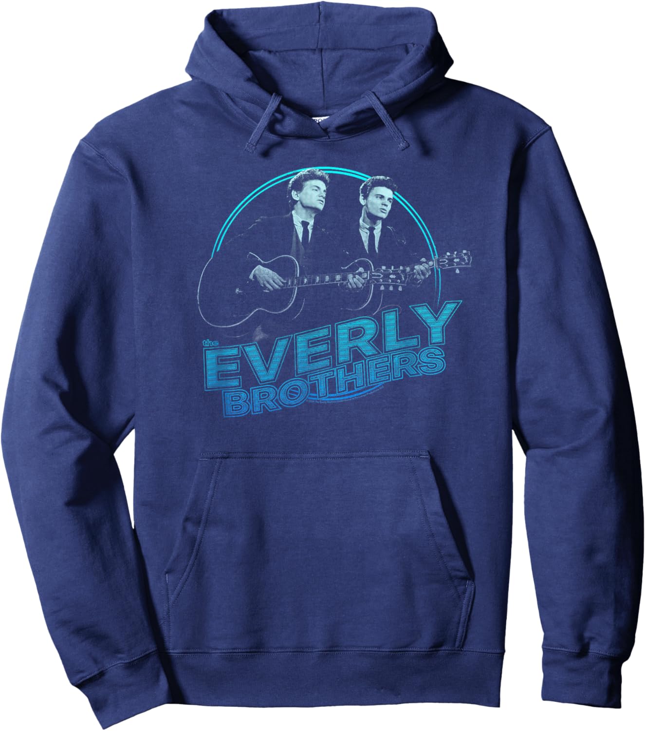 The Everly Brothers Blue Guitar Photo Hoodie - Hoodie | Navy