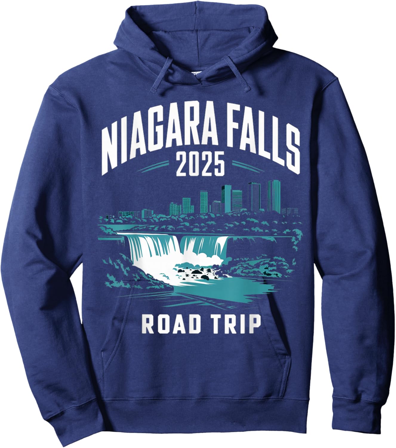 Niagara Falls Road Trip 2025 Family Trip Friends Group Hoodie - Hoodie | Navy
