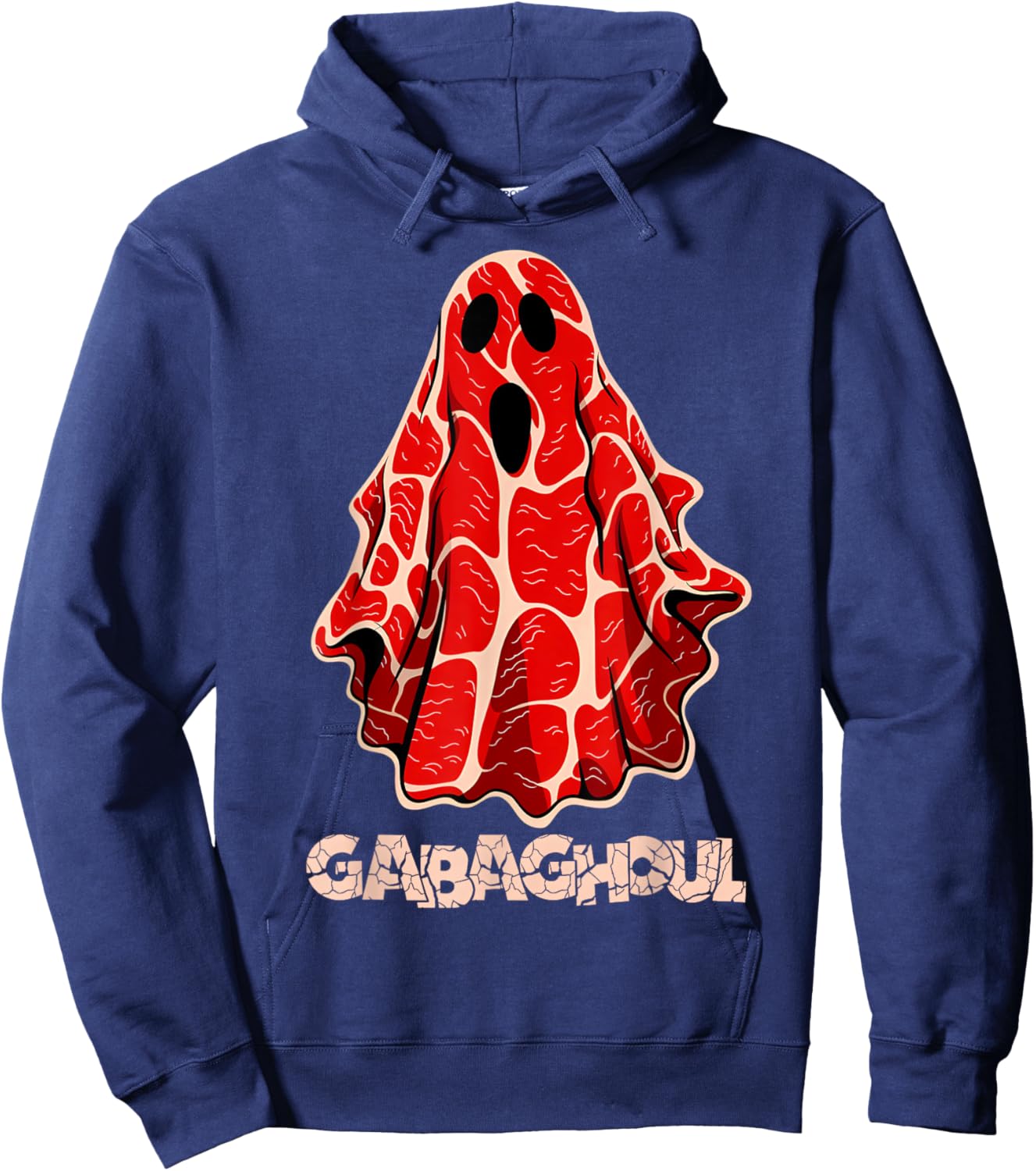 Gabaghoul Halloween Spooky Funny Slang Italian Ham Parody Hoodie - Hoodie | Navy