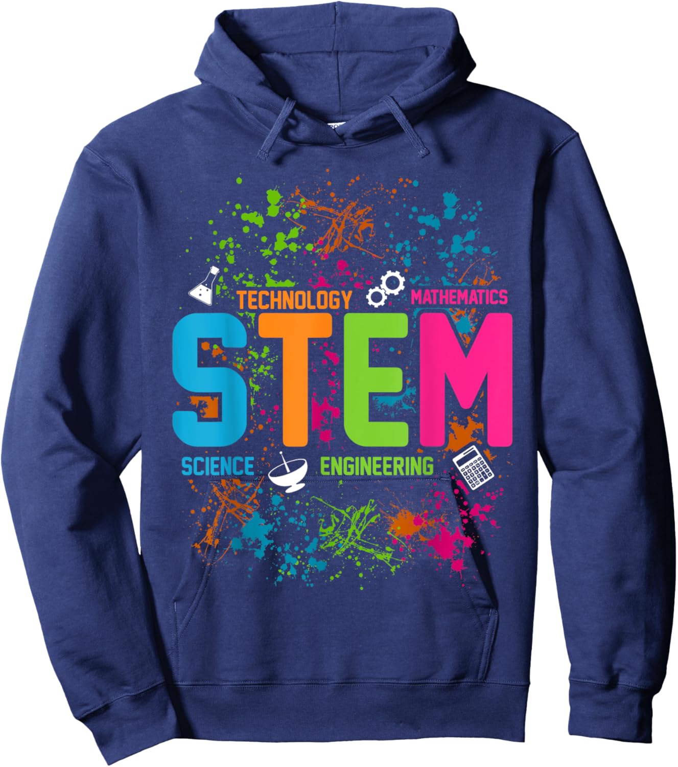 STEM Science Technology Engineering Math School Hoodie - Hoodie | Navy