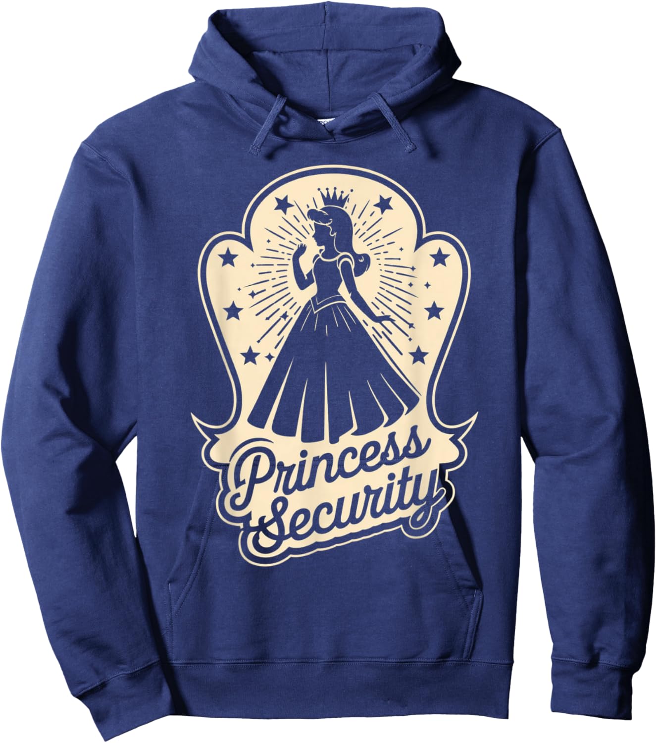 Princess Security Costume Cute Princess Girls Birthday Hoodie - Hoodie | Navy