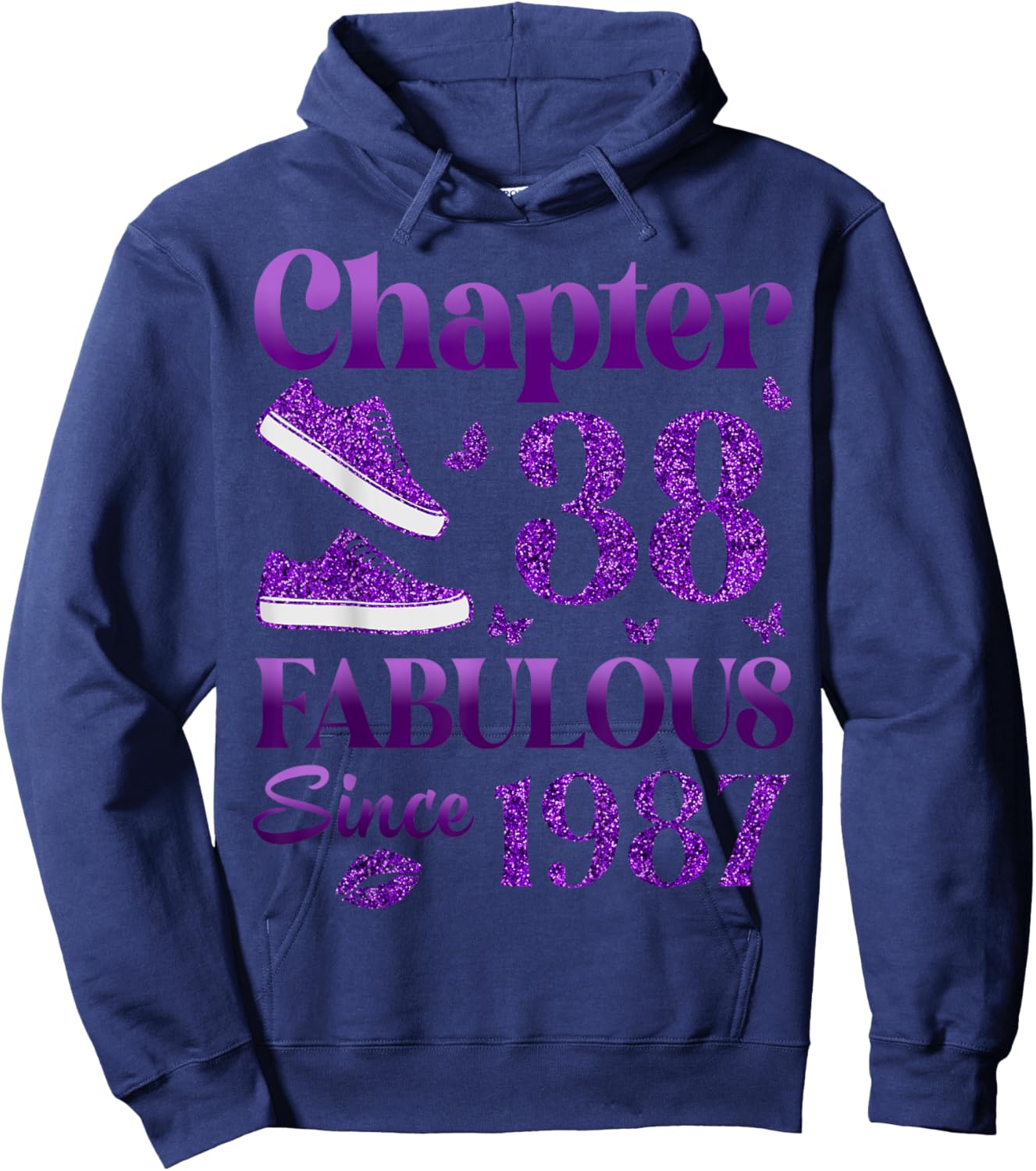 Chapter 38 Fabulous Since 1987 38Th Birthday Gift Hoodie - Hoodie | Navy