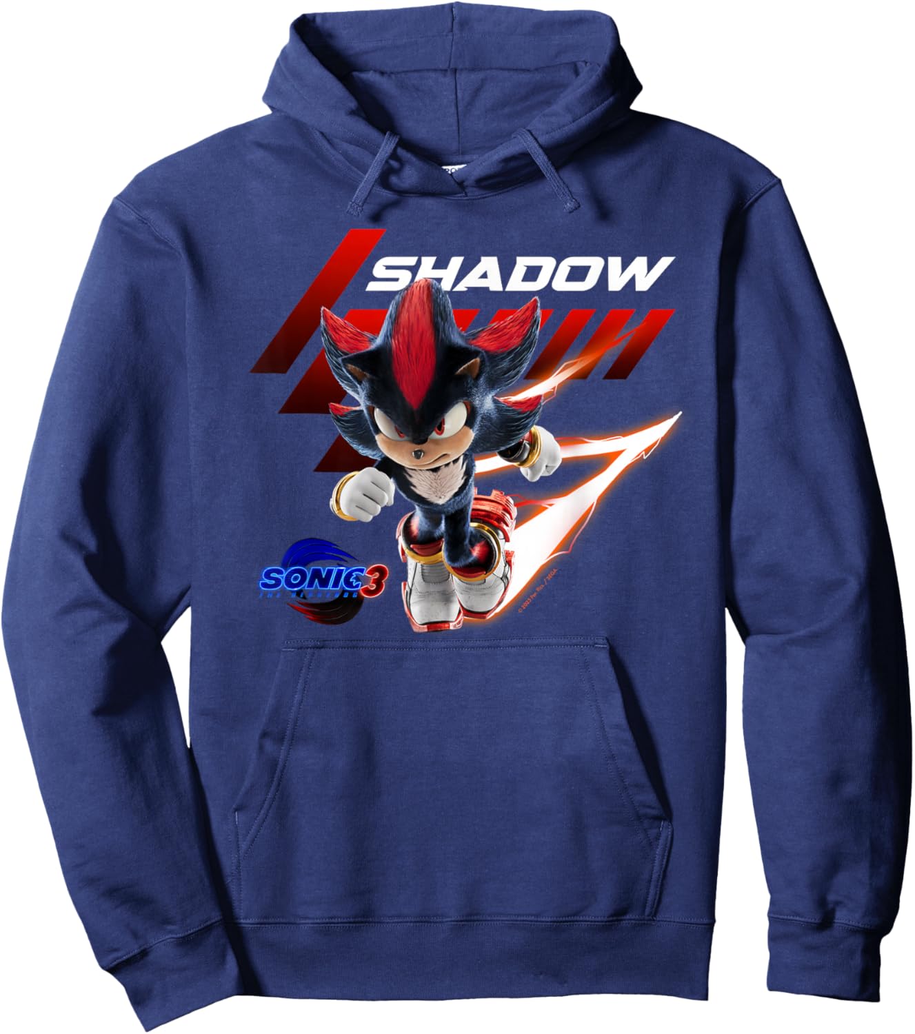 Sonic The Hedgehog 3 - Shadow Charge Hoodie - Hoodie | Navy