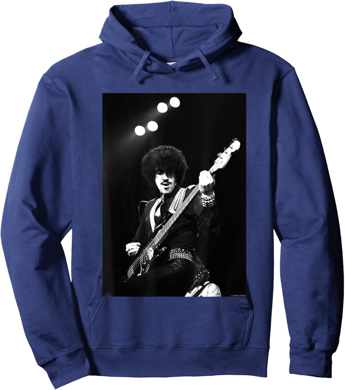 Phil Lynott Of Thin Lizzy Live By Simon Fowler Hoodie - Hoodie | Navy