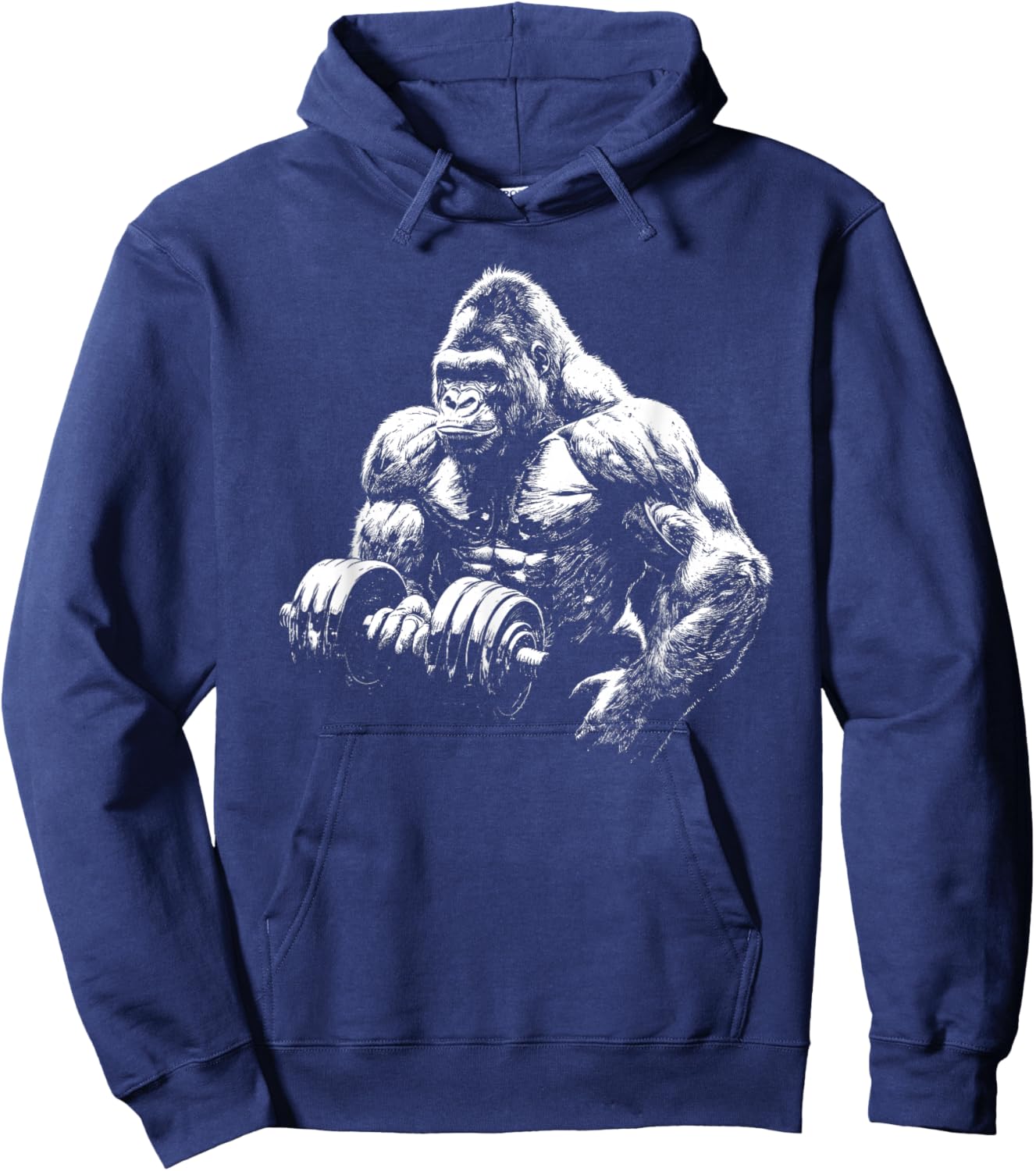 Gorilla Monkey Gym Wear Bodybuilding Workout Motivation Hoodie - Hoodie | Navy