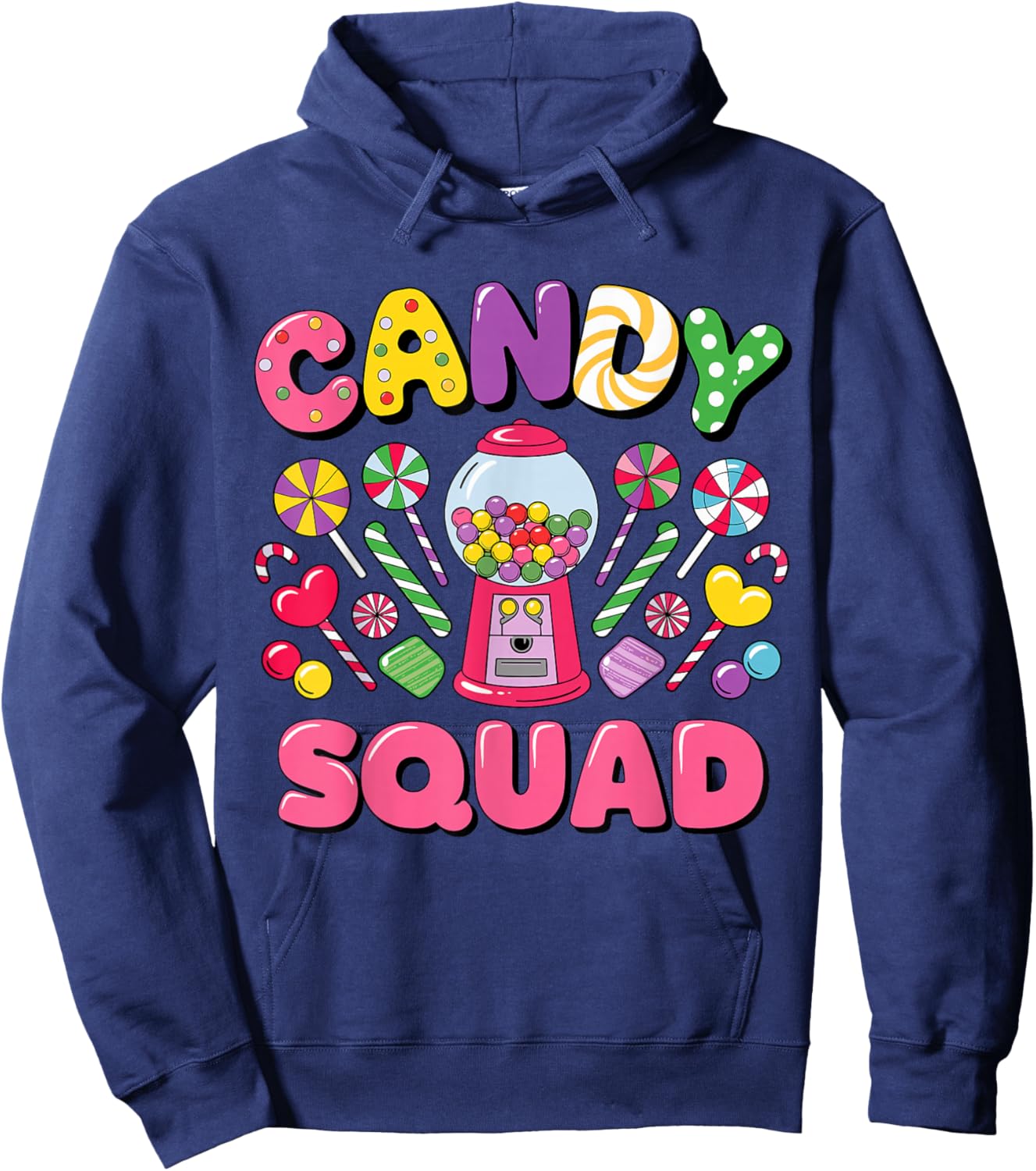 Groovy Candy Squad Sweetie Candy Land Candy Crew Halloween Hoodie - Hoodie | Navy