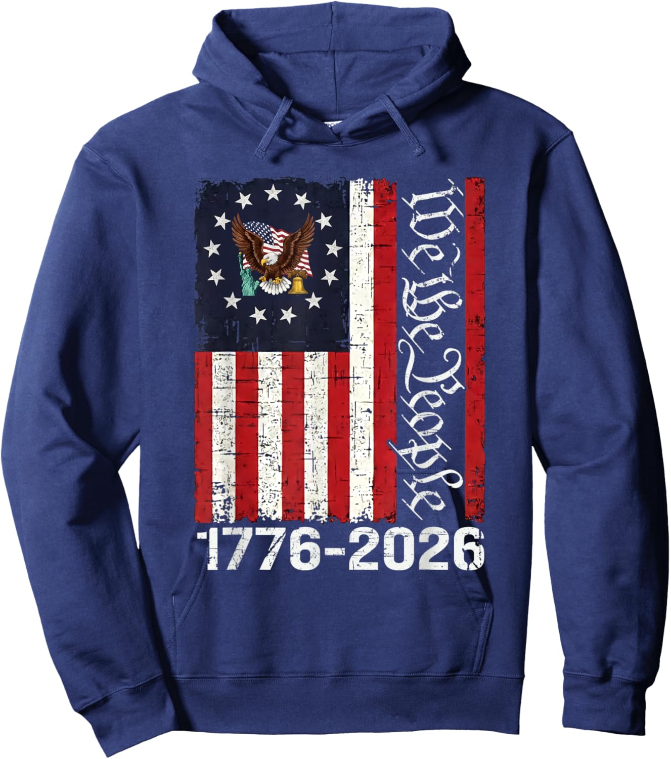 250 Years America Anniversary 250th Independence Day Freedom T-Shirt Hoodie - Hoodie | Navy