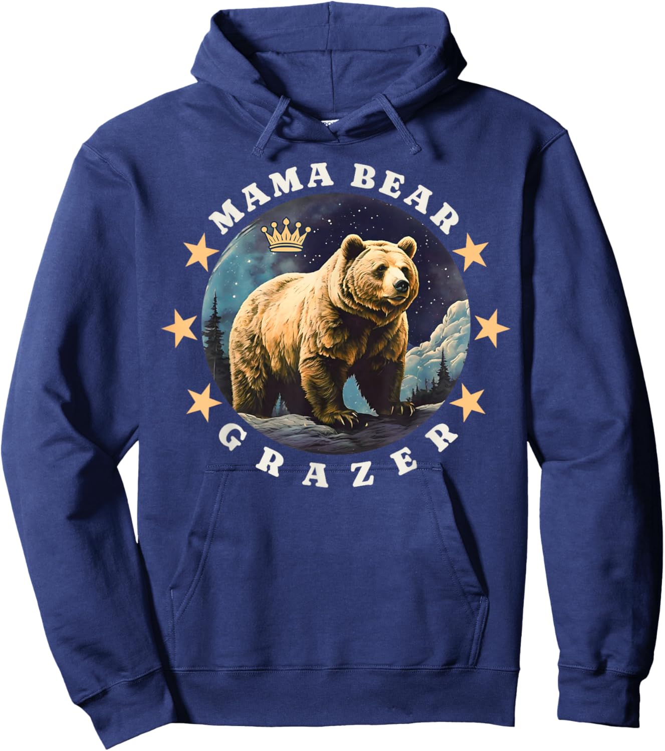 Mama Bear Grazer Hoodie - Hoodie | Navy