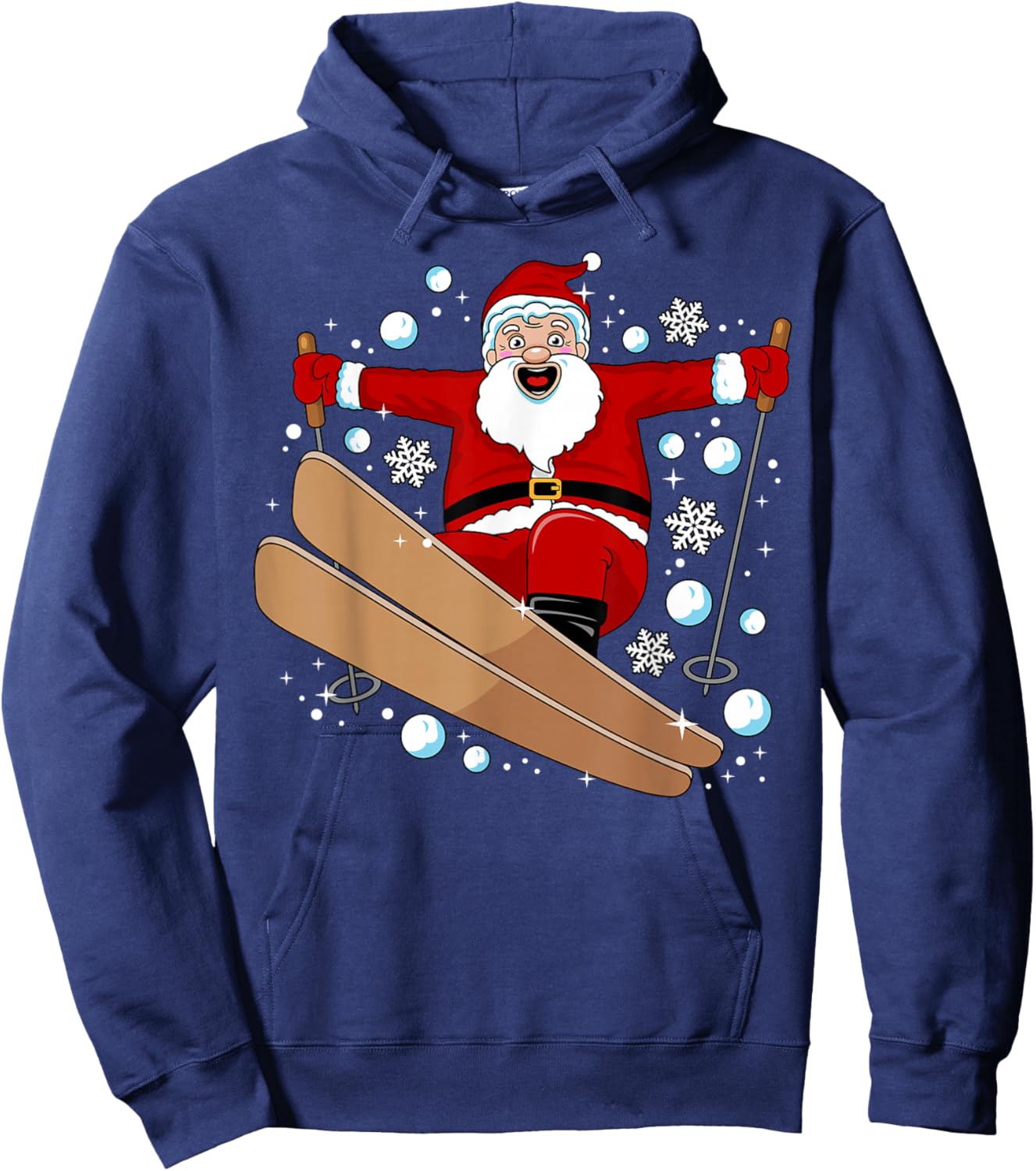 Funny Skiing Design Women Downhill Ski Lover Skier Hoodie - Hoodie | Navy
