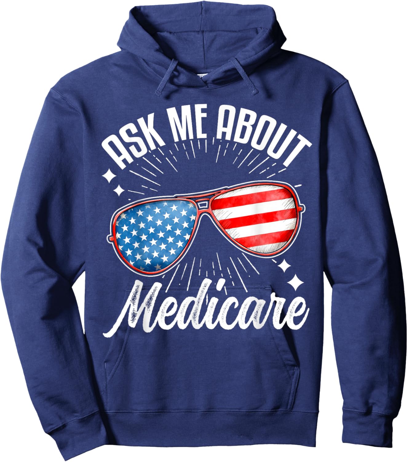 Ask Me About Medicare Hoodie - Hoodie | Navy