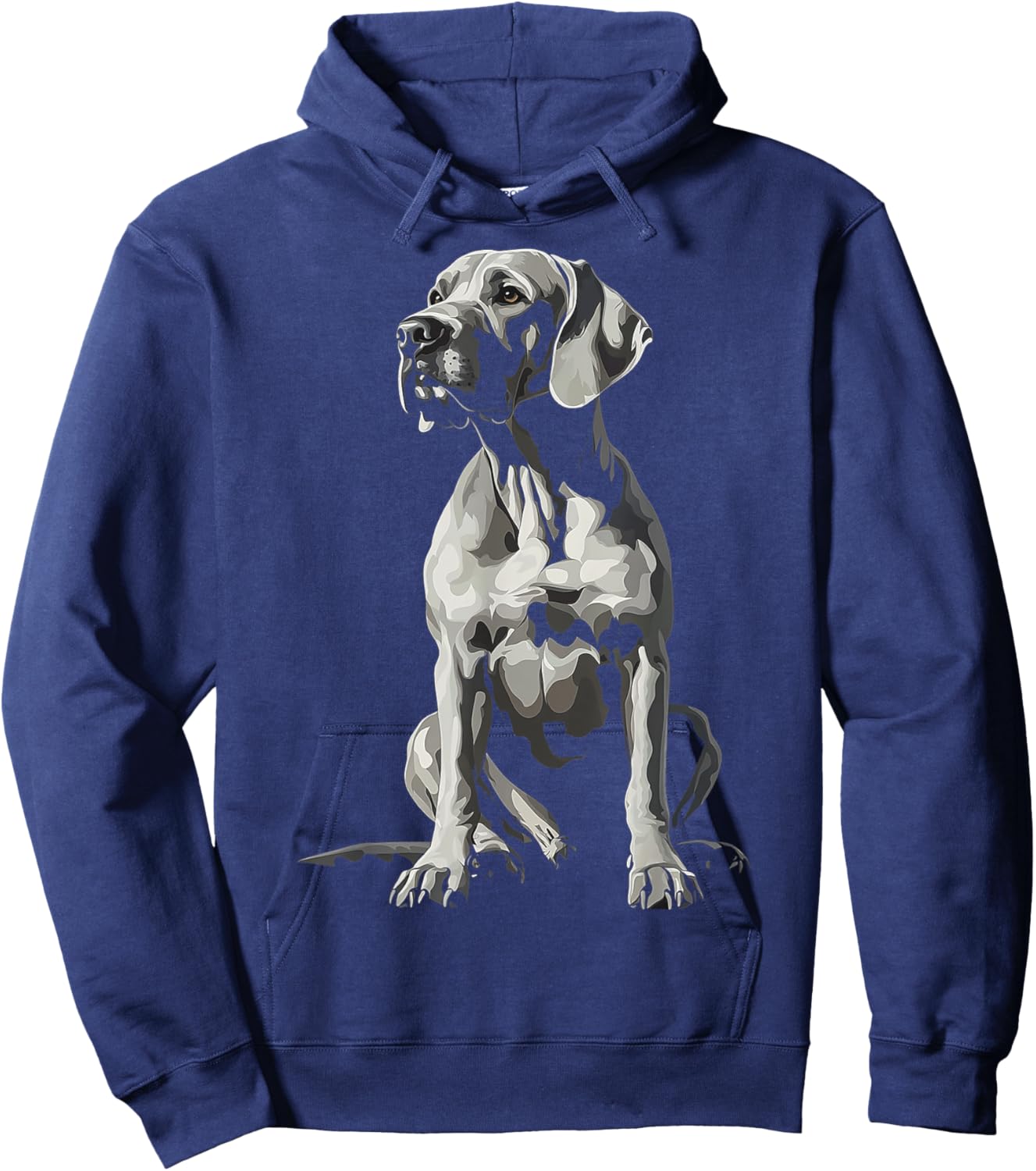 Great Dane Dog Graphic Pet Artwork Great Dane Hoodie - Hoodie | Navy