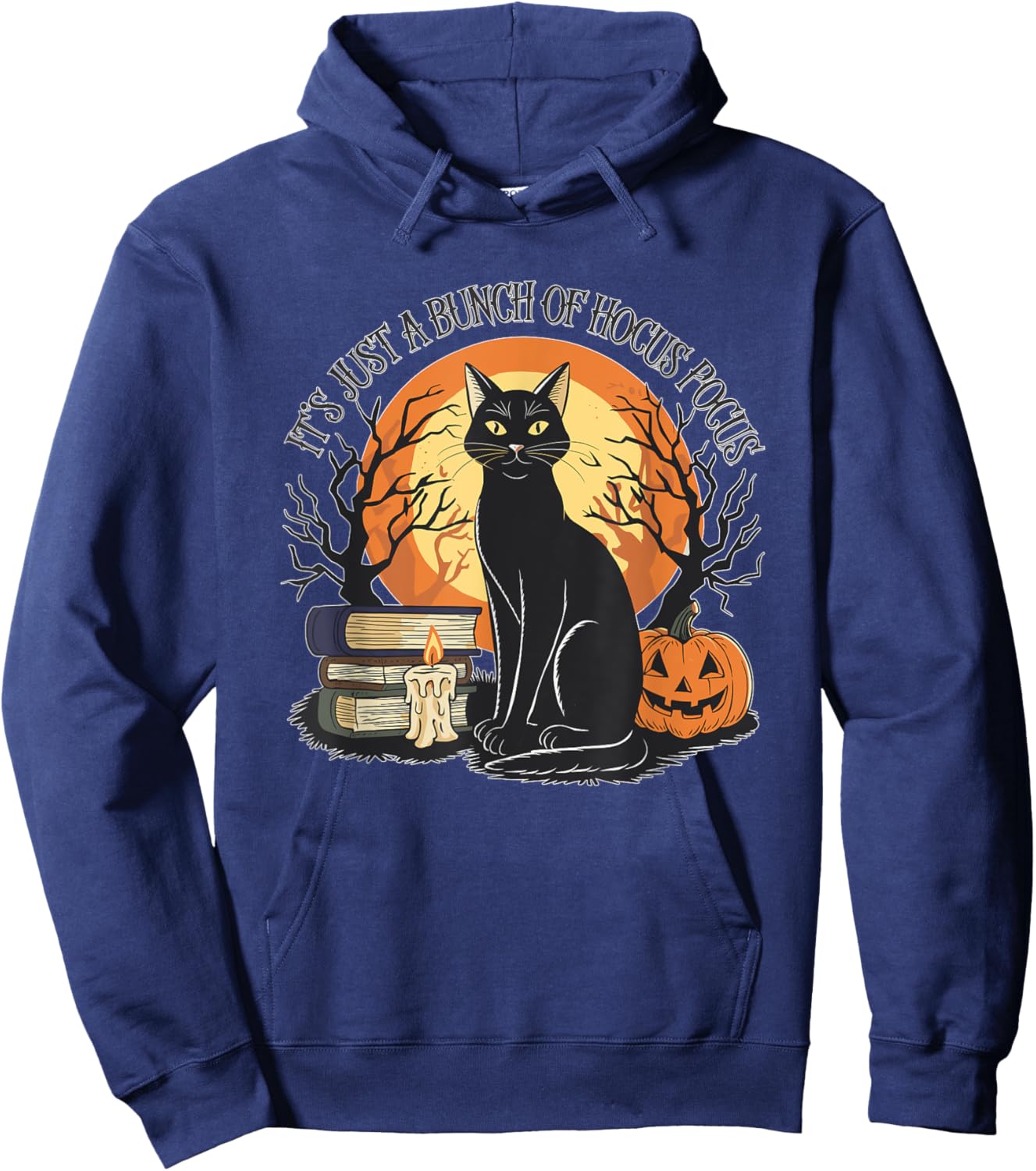 Halloween It's Just a Bunch of Hocus Pocus: Men, Women, Kids Hoodie - Hoodie | Navy
