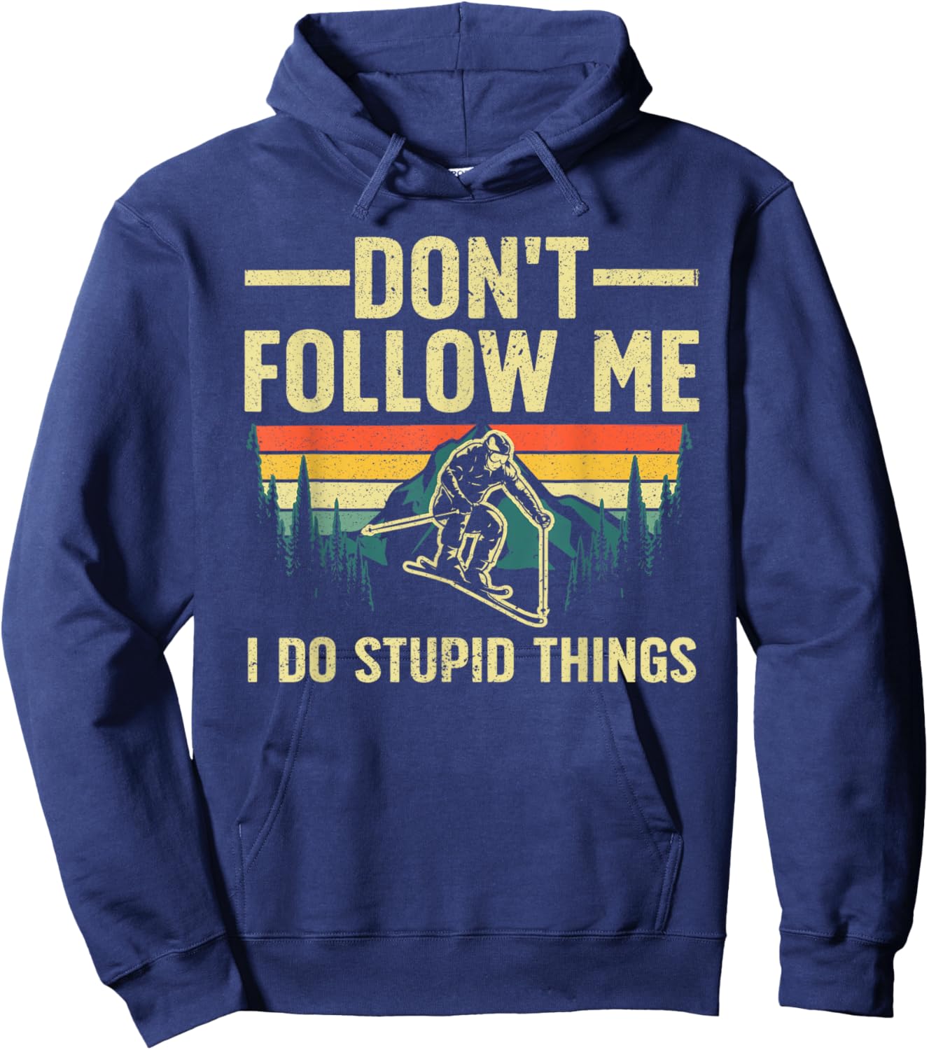 Cool Skiing Design Women Snow Skier Ski Lover Skiing Hoodie - Hoodie | Navy