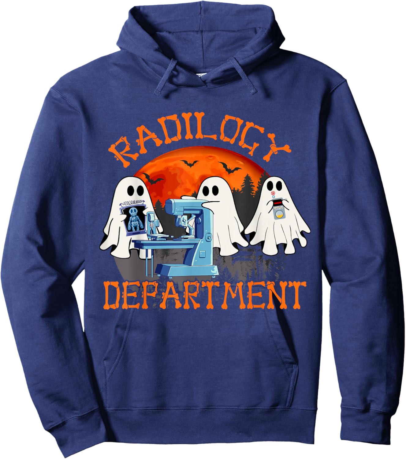 Radiology Department Halloween Shirt Radiology Technologist Hoodie - Hoodie | Navy